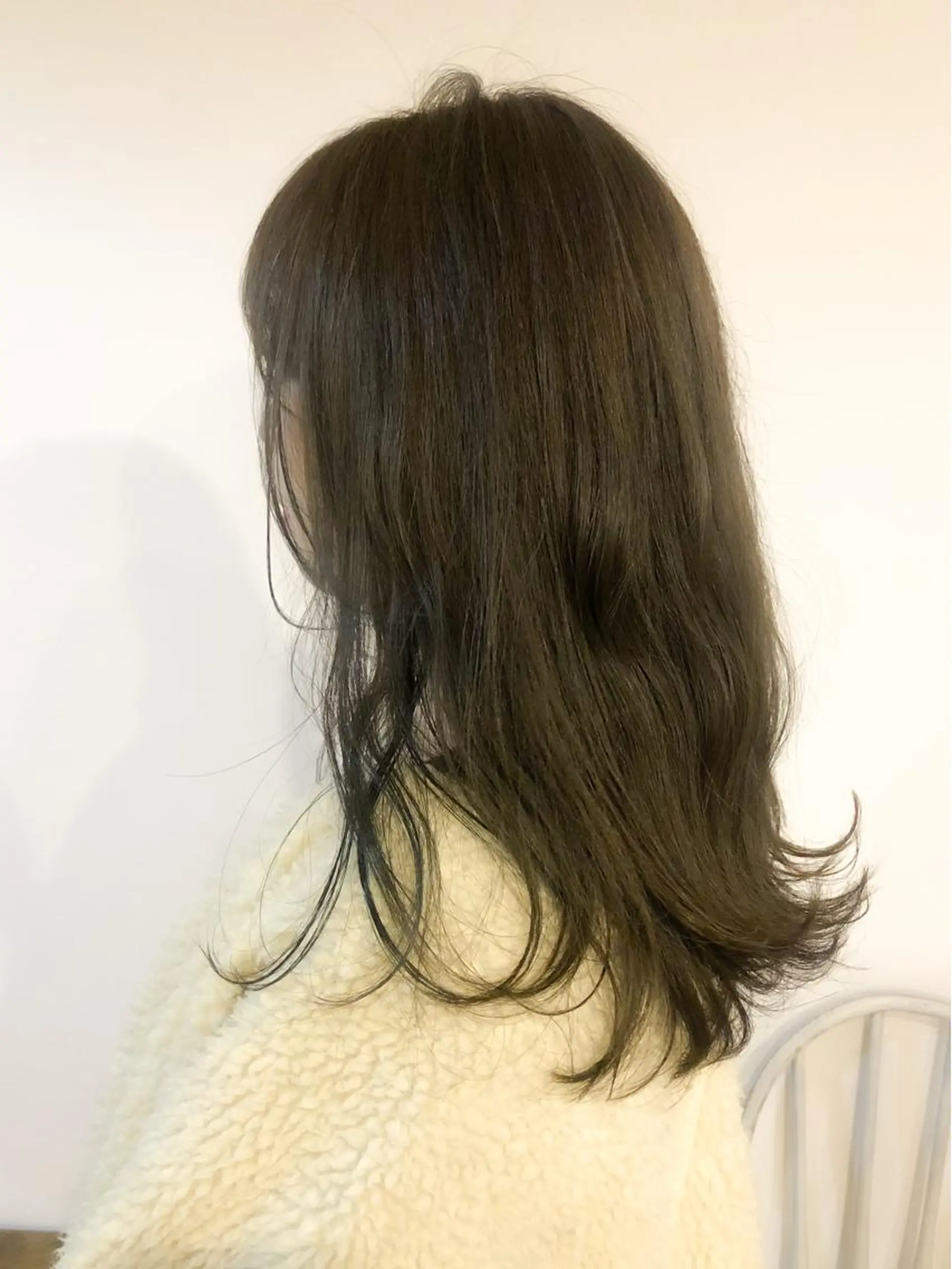 セミロング カラー ブリーチ ブリーチなしカラー ダメージレスサロン✨ kayo🌱のヘアスタイル