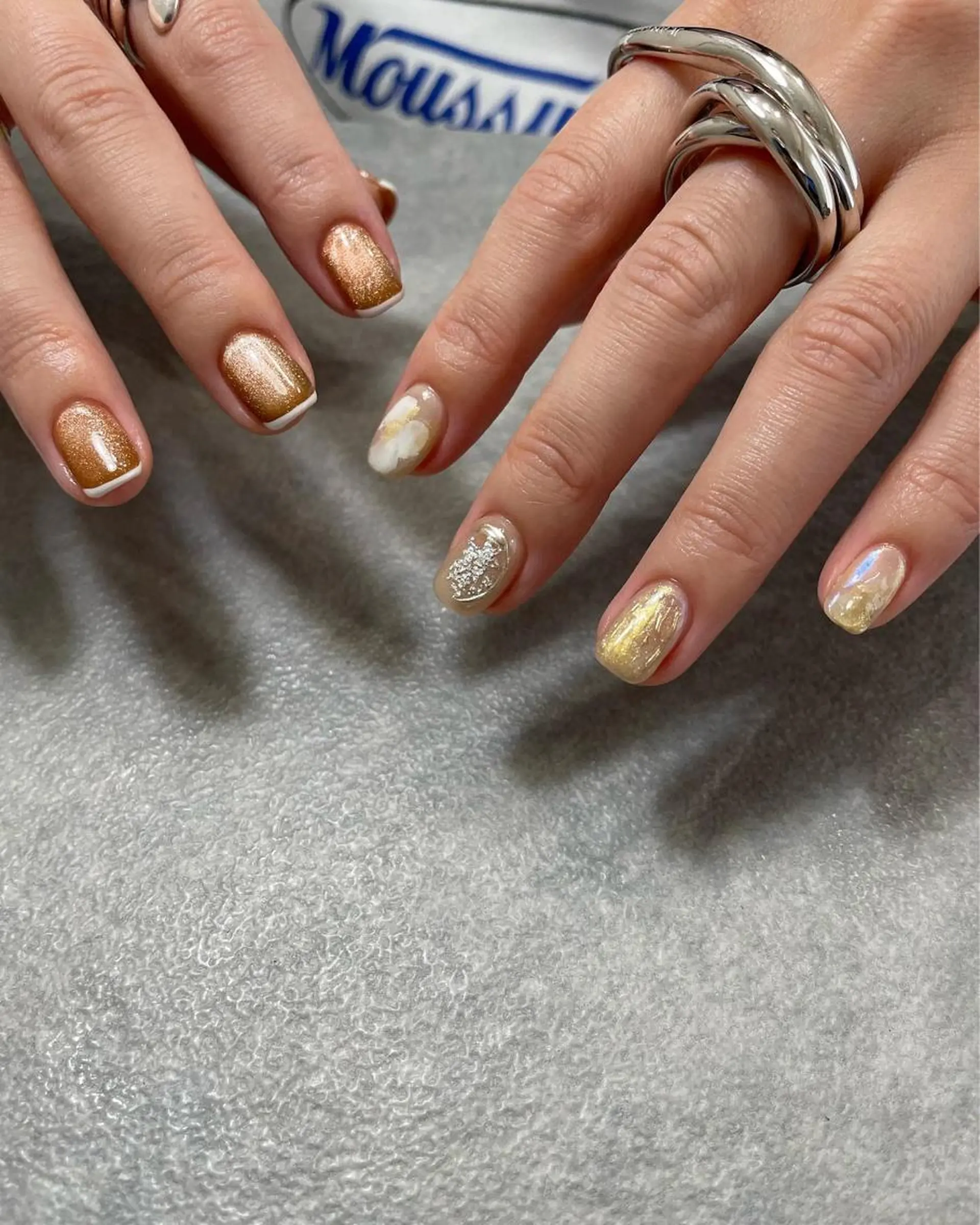 ネイル ニュアンスネイル ハンドネイル フットネイル kiii.__ ✴︎*のネイルデザイン