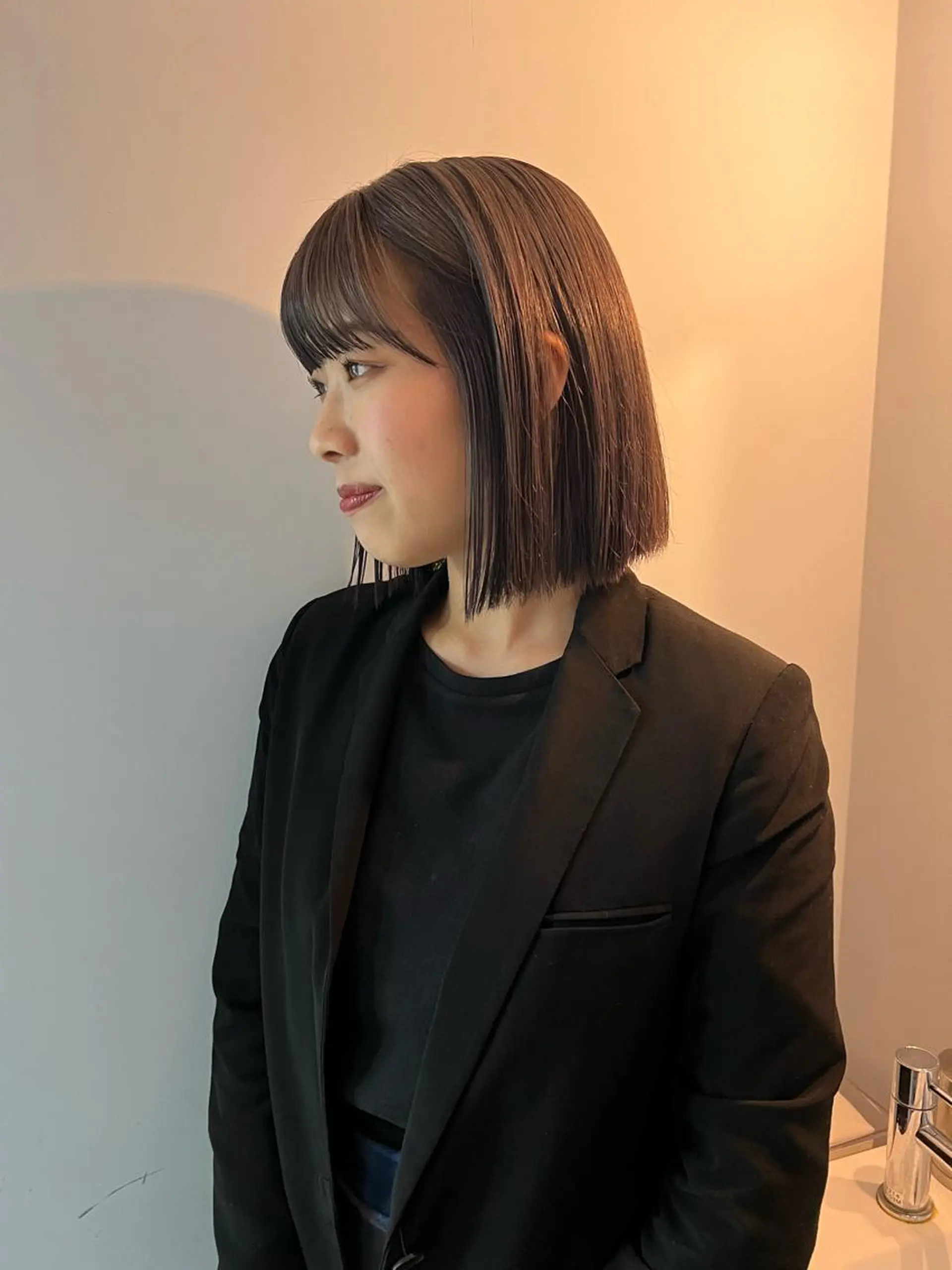 ミディアム カラー 舟橋耀/ブリーチカラ ー/レイヤーカットのヘアスタイル