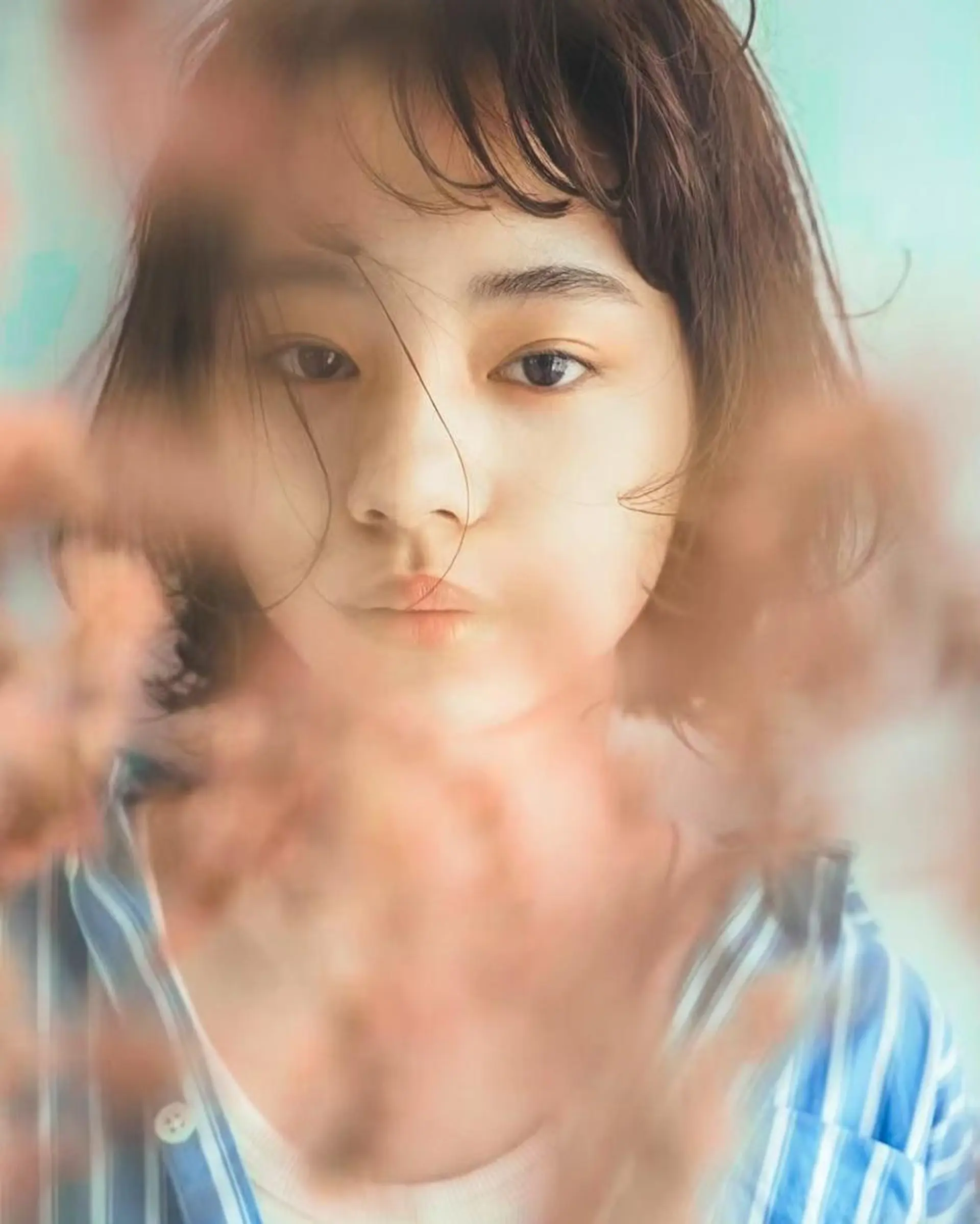 ミディアム ベージュ/髪質改善 新潟/万代/井上佑のヘアスタイル