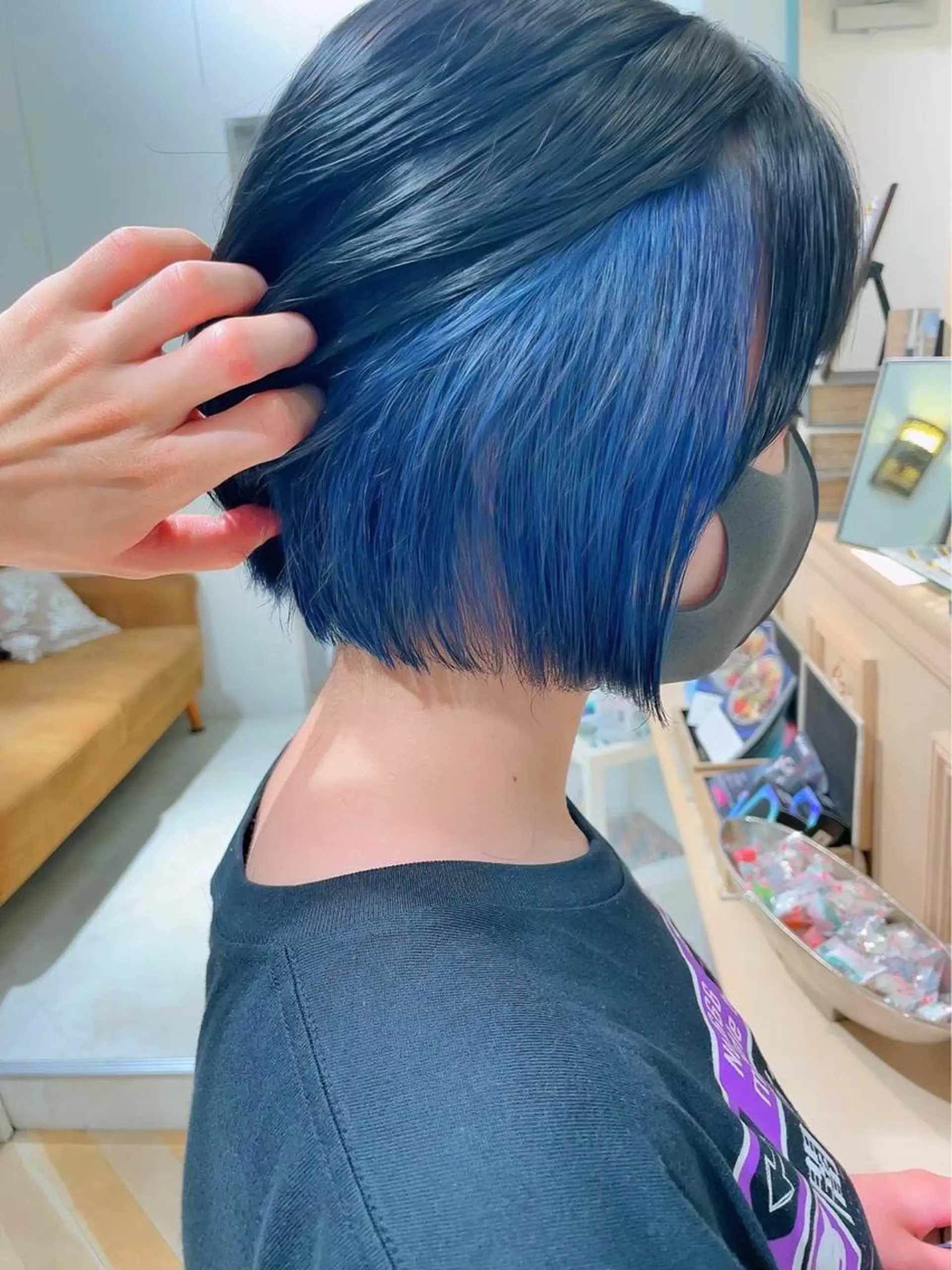 ミディアム カラー ブリーチなし 透明感カラー/艶髪のヘアスタイル