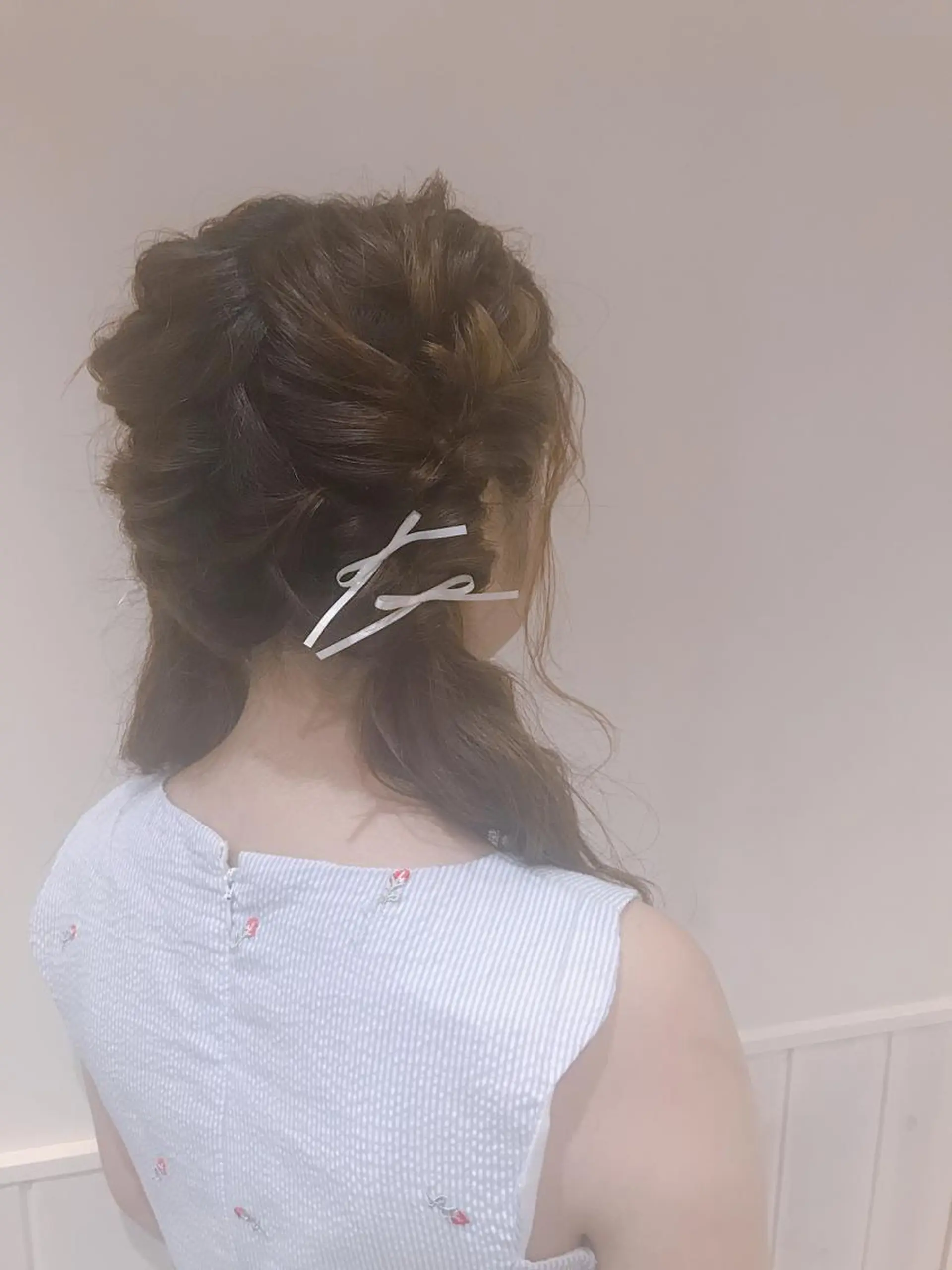 セミロング ヘアアレンジ ツインテール 清水　ちひろ ✄トップスタイリストのヘアスタイル