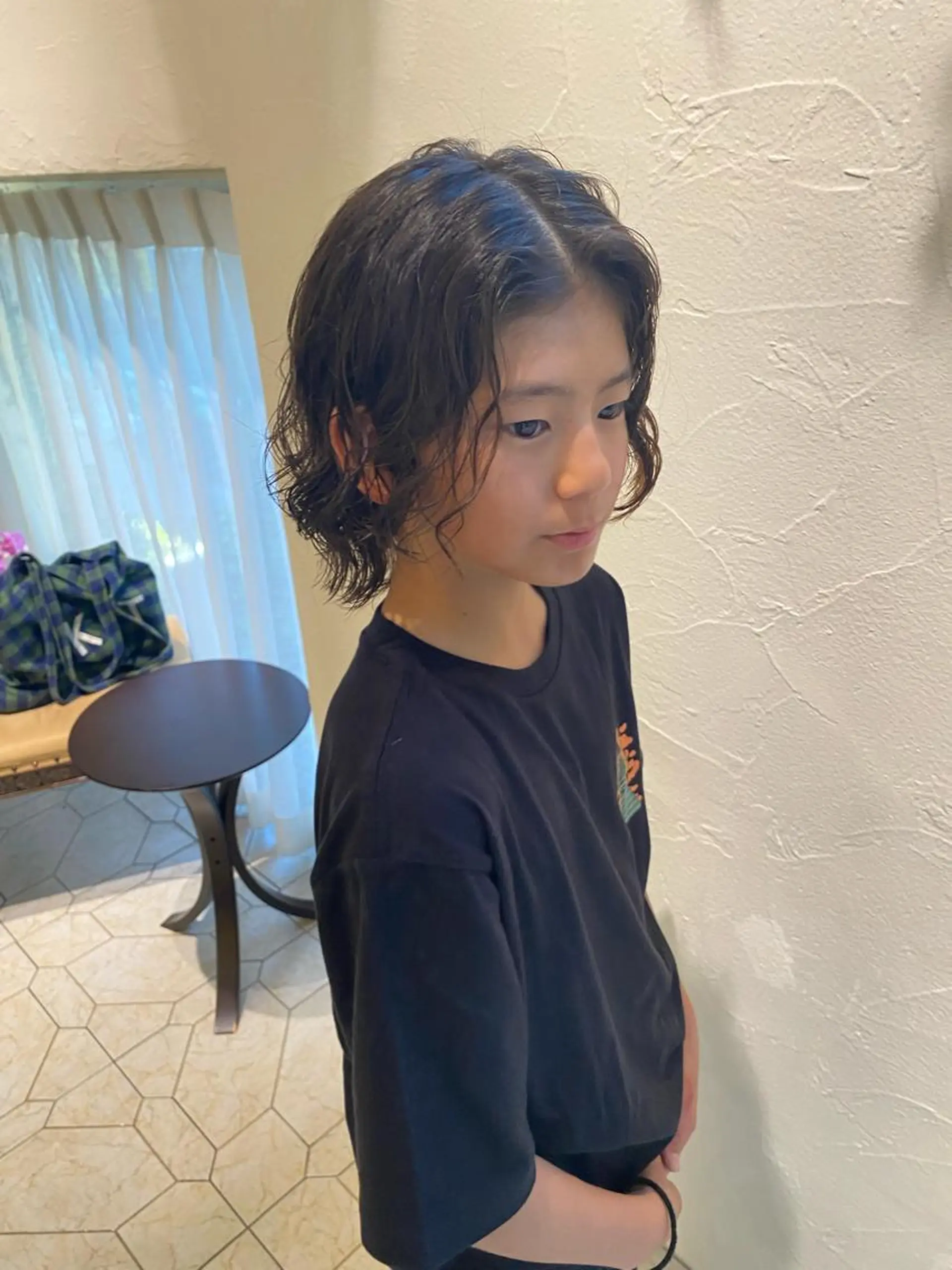 セミロング パーマ メンズ カット パーマ 菊池大一 溝の口パーマのヘアスタイル