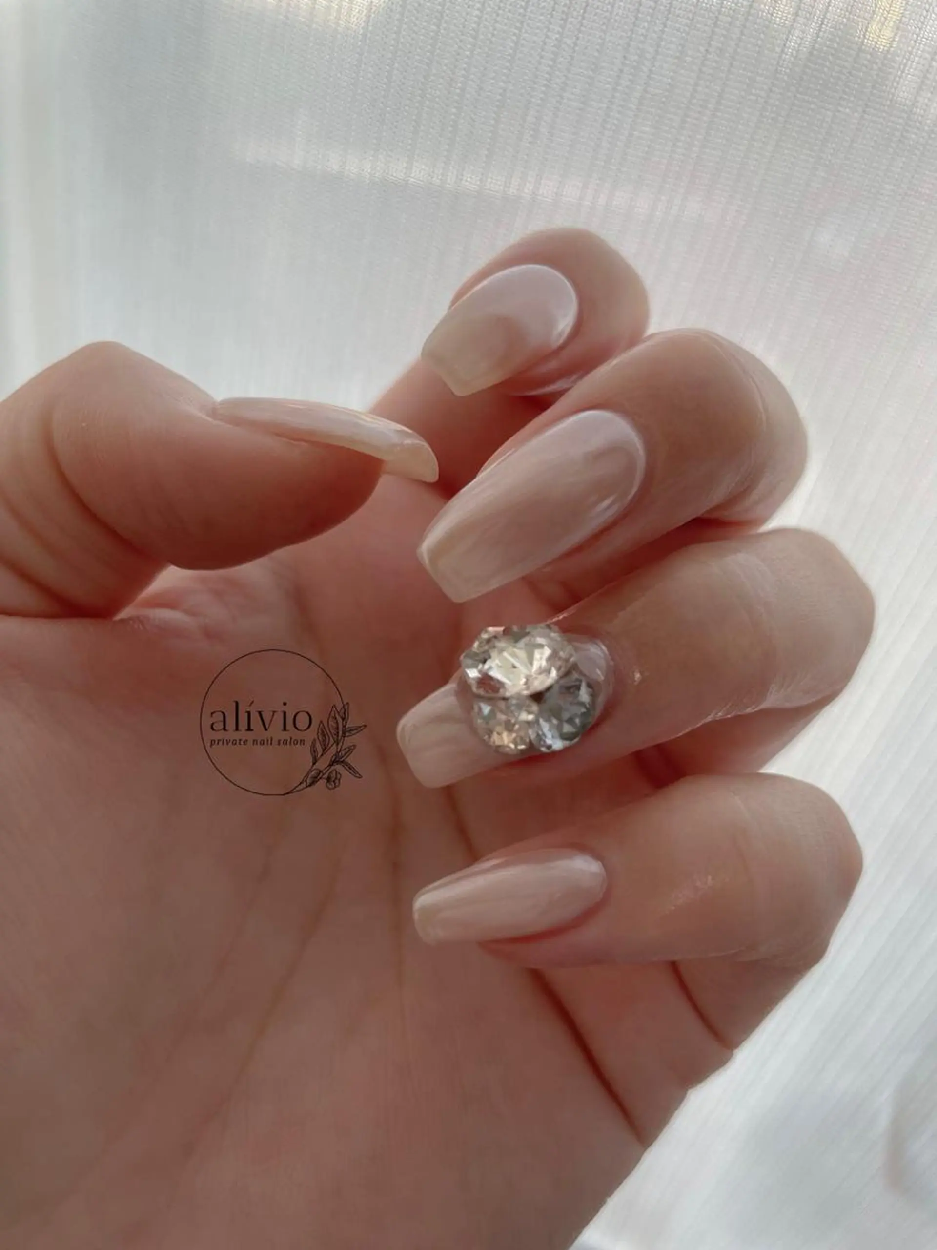 ネイル ワンカラーネイル ハンドネイル nail salon alivioのネイルデザイン