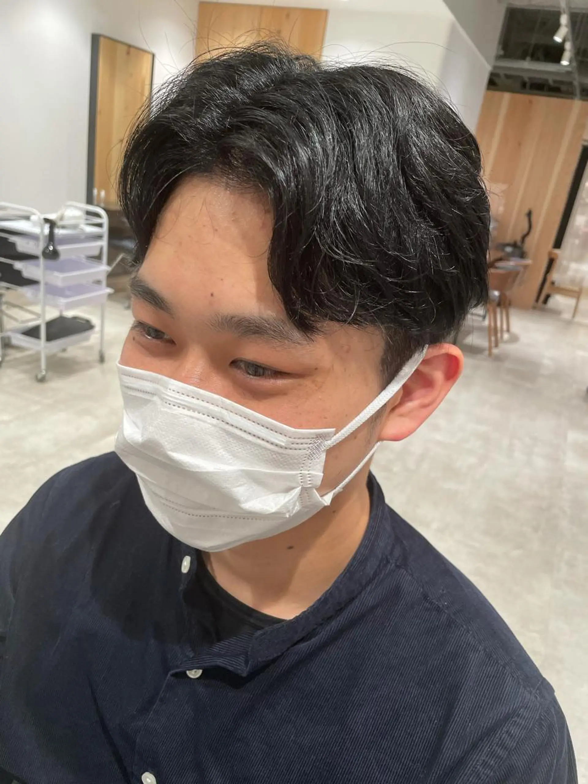 ショート カラー パーマ ヘアアレンジ メンズ パーソナルカラー合わ せたカラー🤍なつみのヘアスタイル