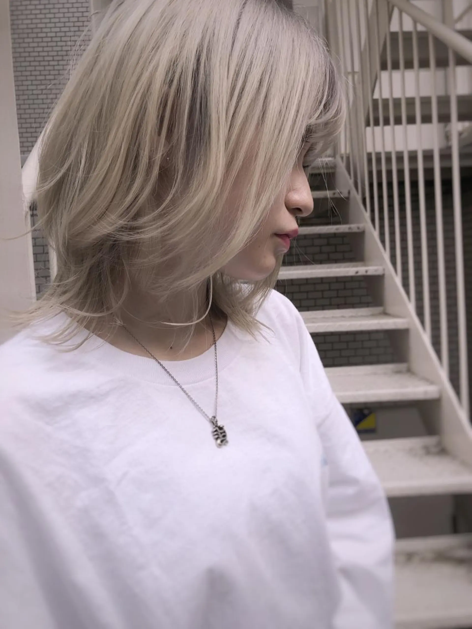 ミディアム ボブ ウルフカット ウルフボブ 山本 芳喜のヘアスタイル