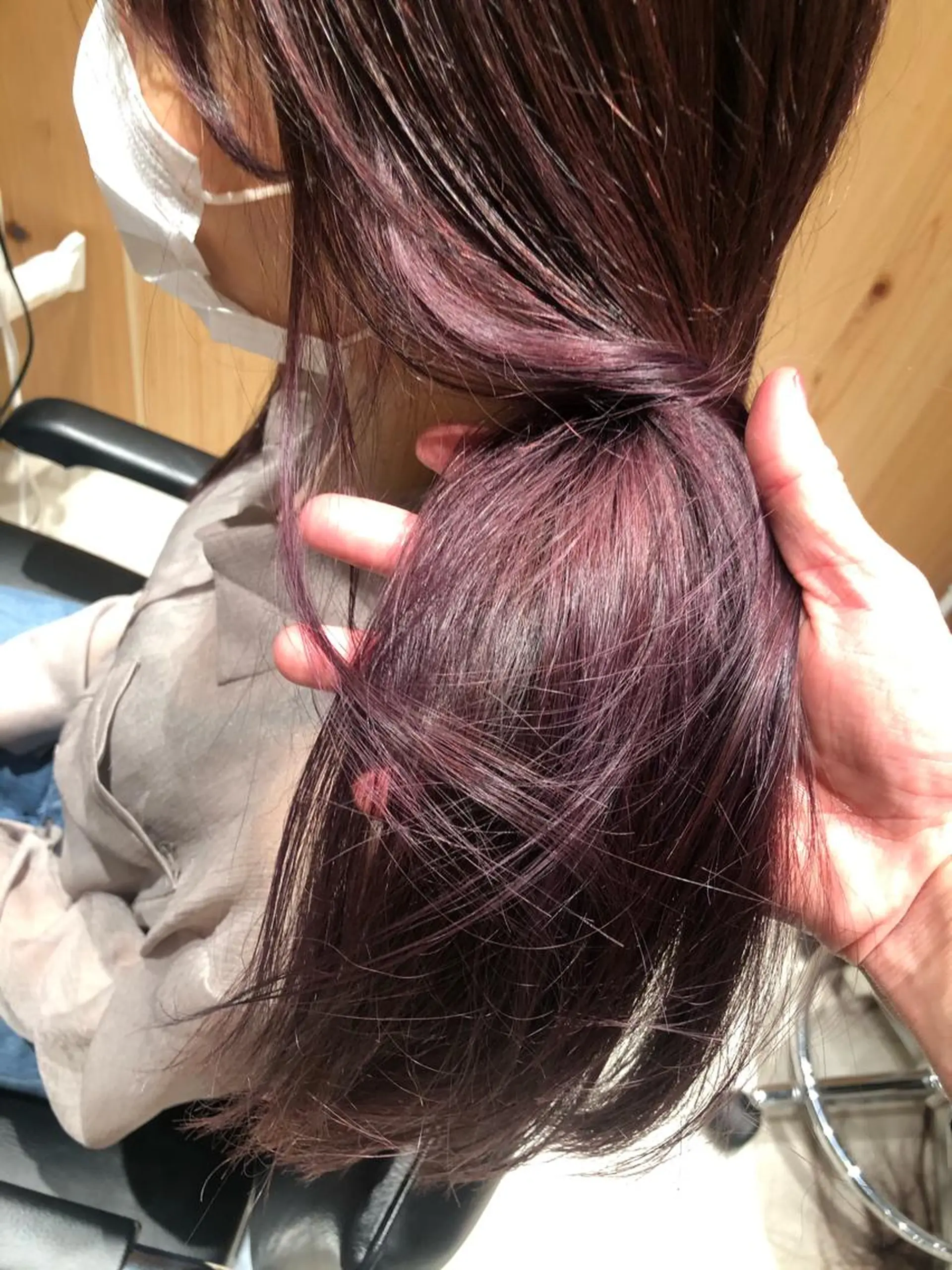 ミディアム カラー ハイライトカラー ラベンダーカラー ハイライト カット ヘアカラー トリートメント センスをお届けします 大谷将生infpのヘアスタイル