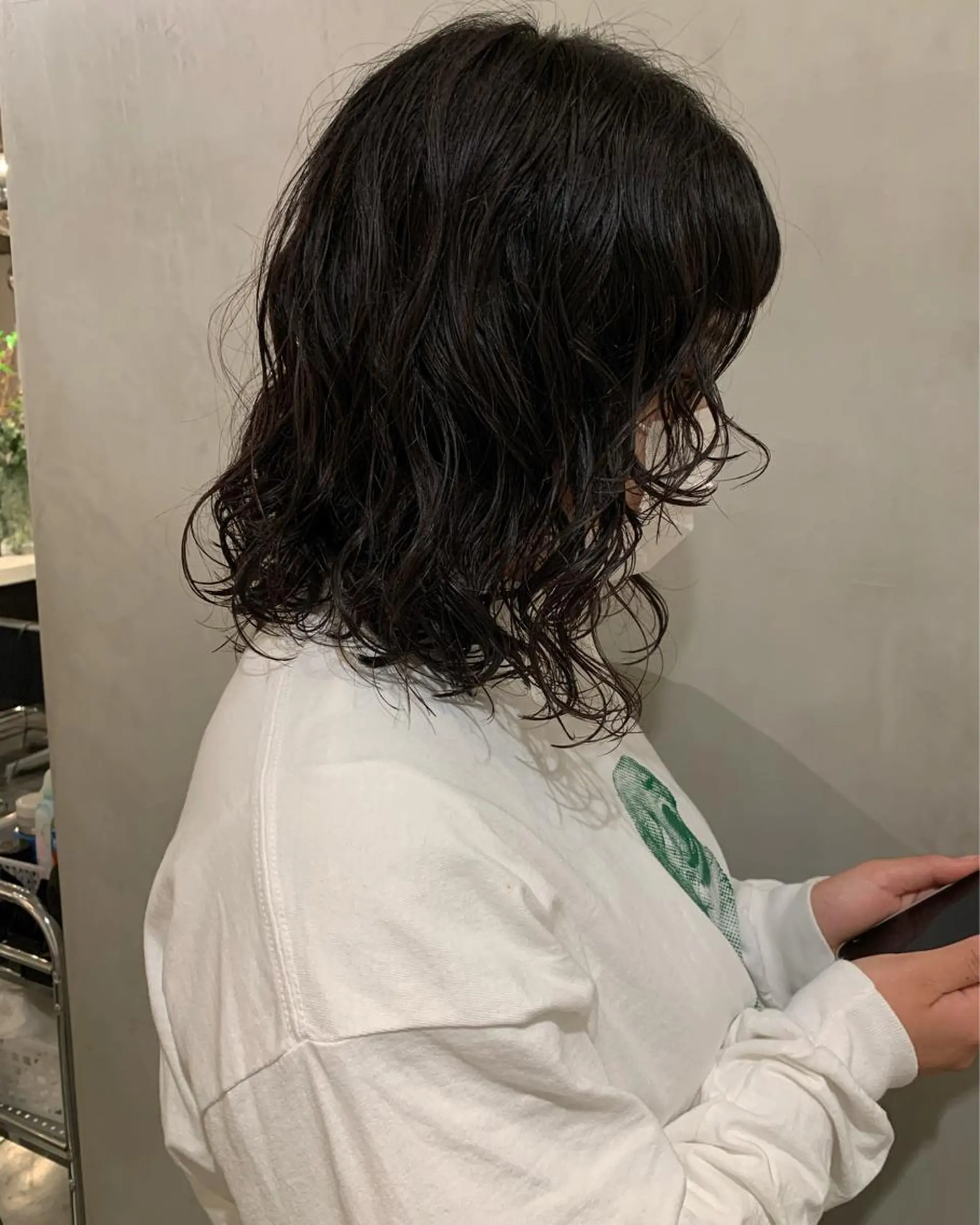 ミディアム パーマ カット パーマ トリートメント アンニュイヘア🪽 ayumiのヘアスタイル