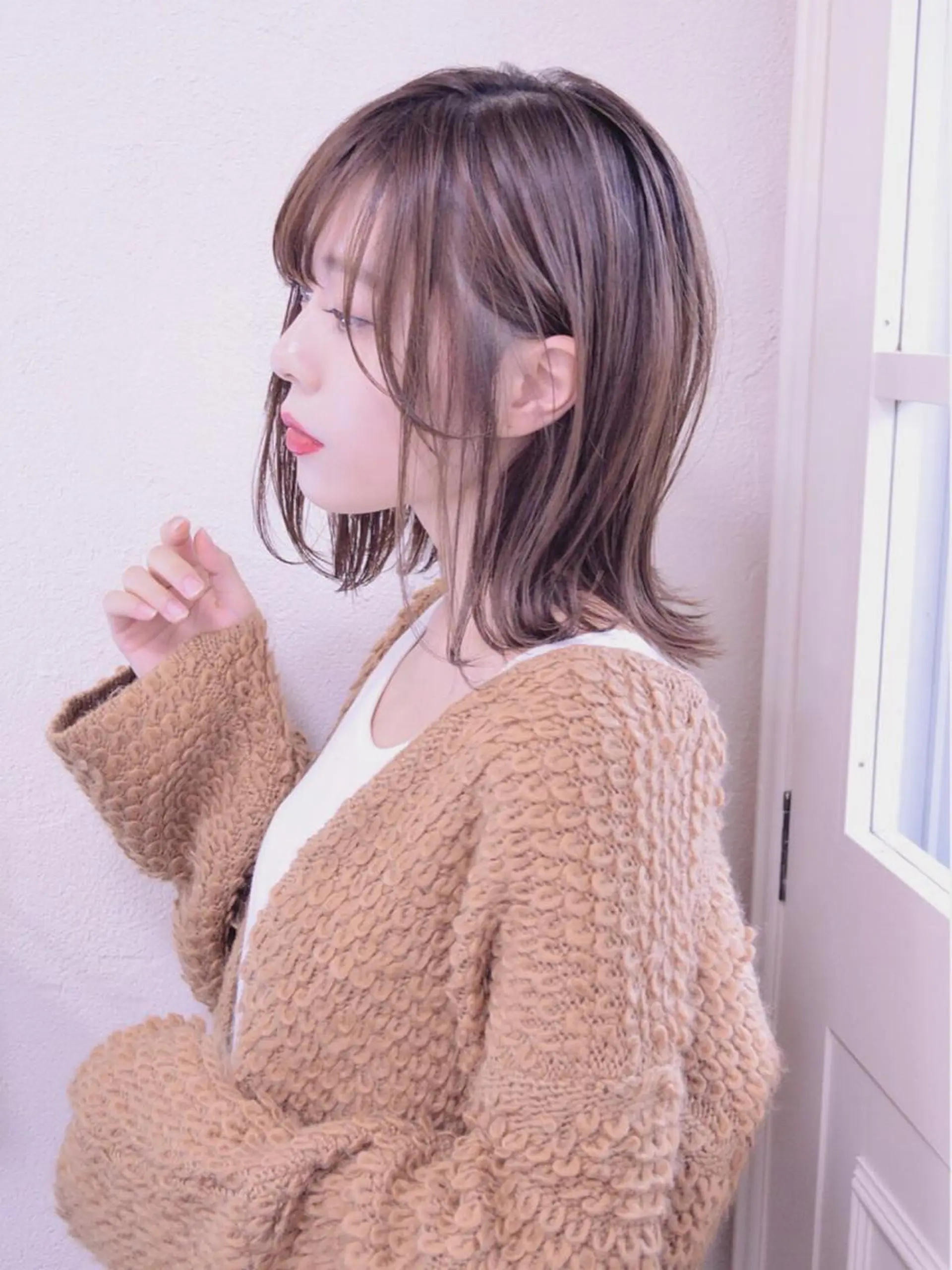 ミディアム カラー 小顔ショート✁ ⁂Yukari⁂のヘアスタイル