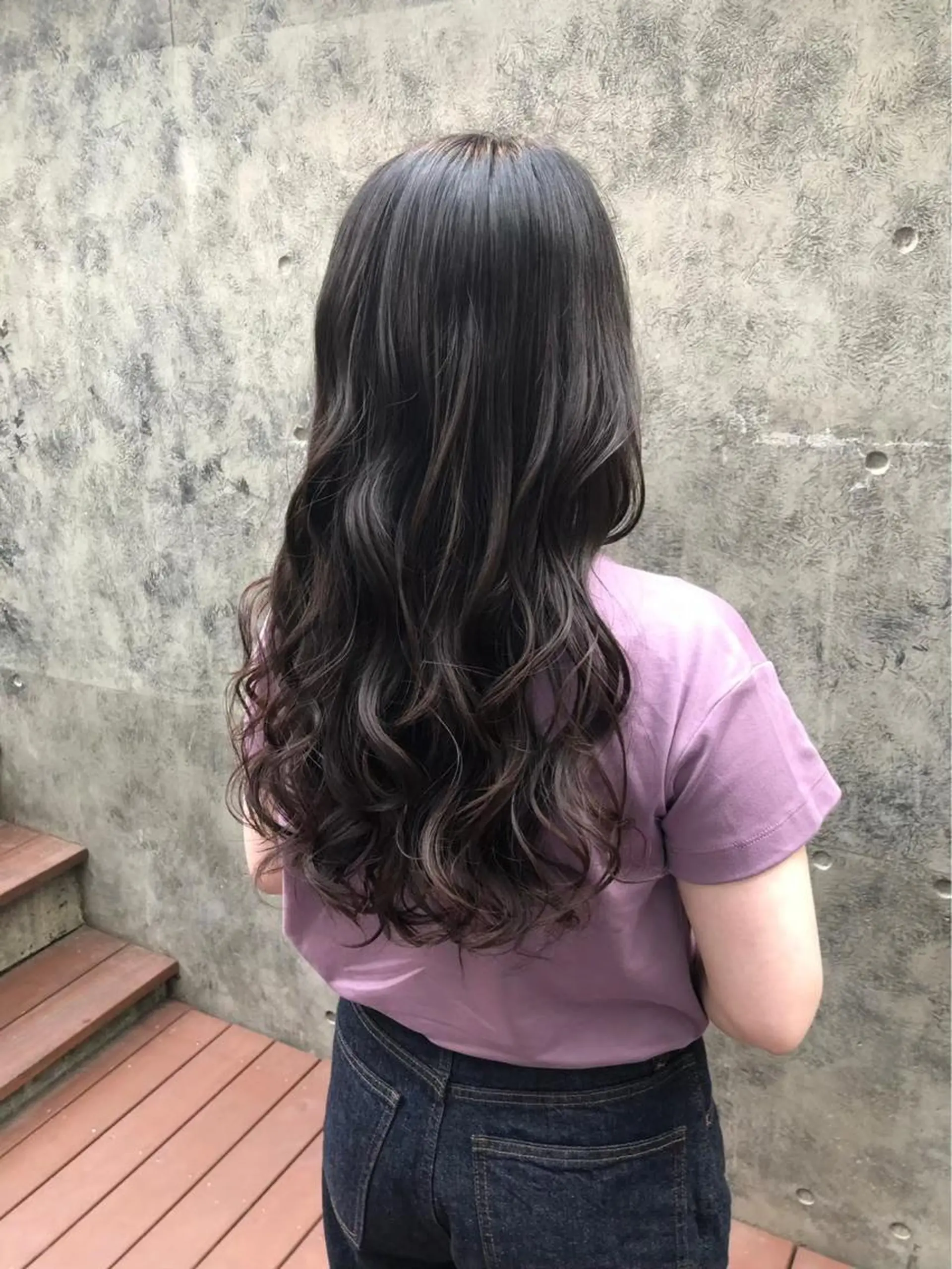 ロング コテ巻き風パーマ 🦋にこ🦋のヘアスタイル