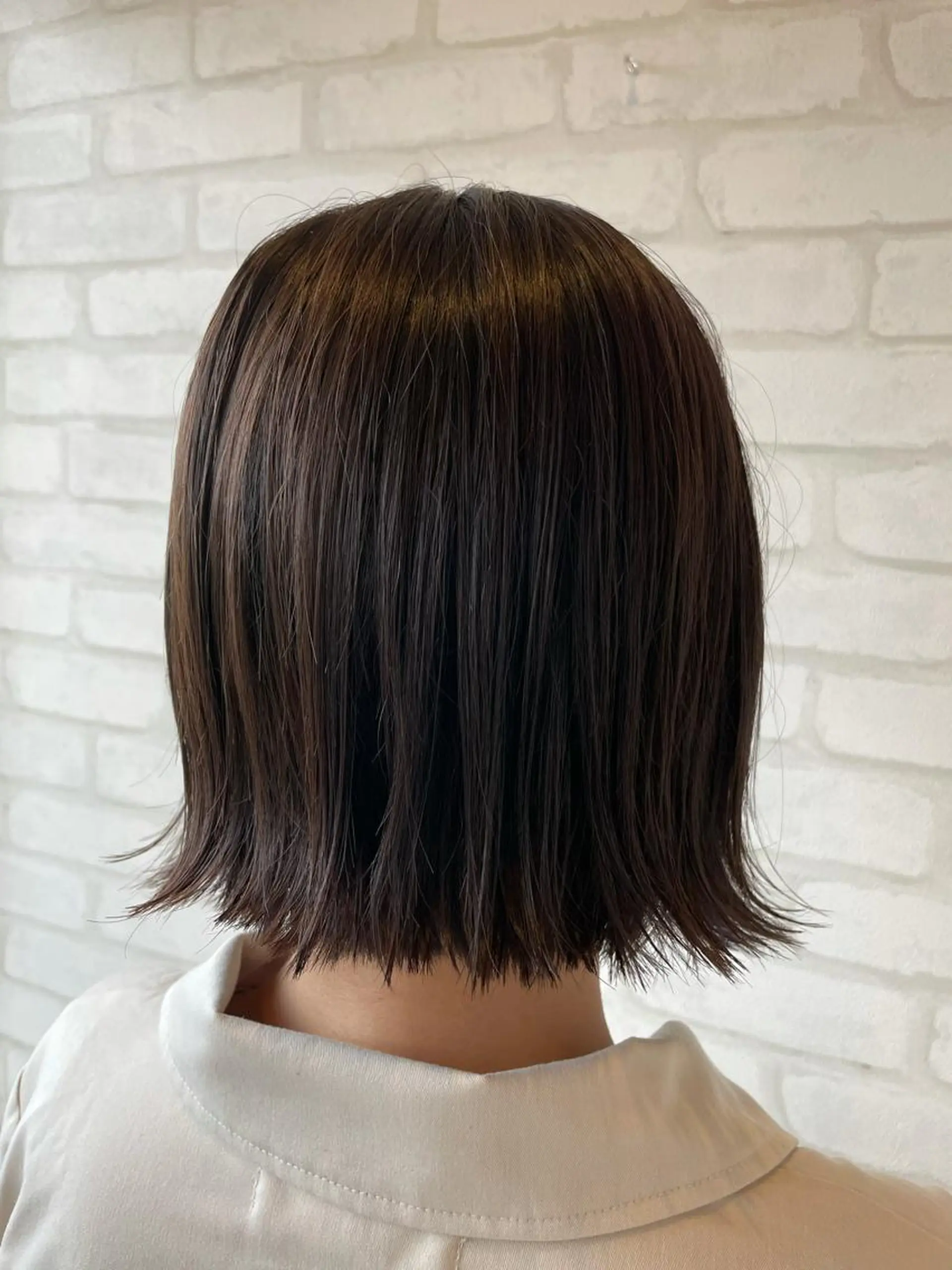 ミディアム カット ヘアカラー トリートメント 【髪質改善】 夏目結以のヘアスタイル