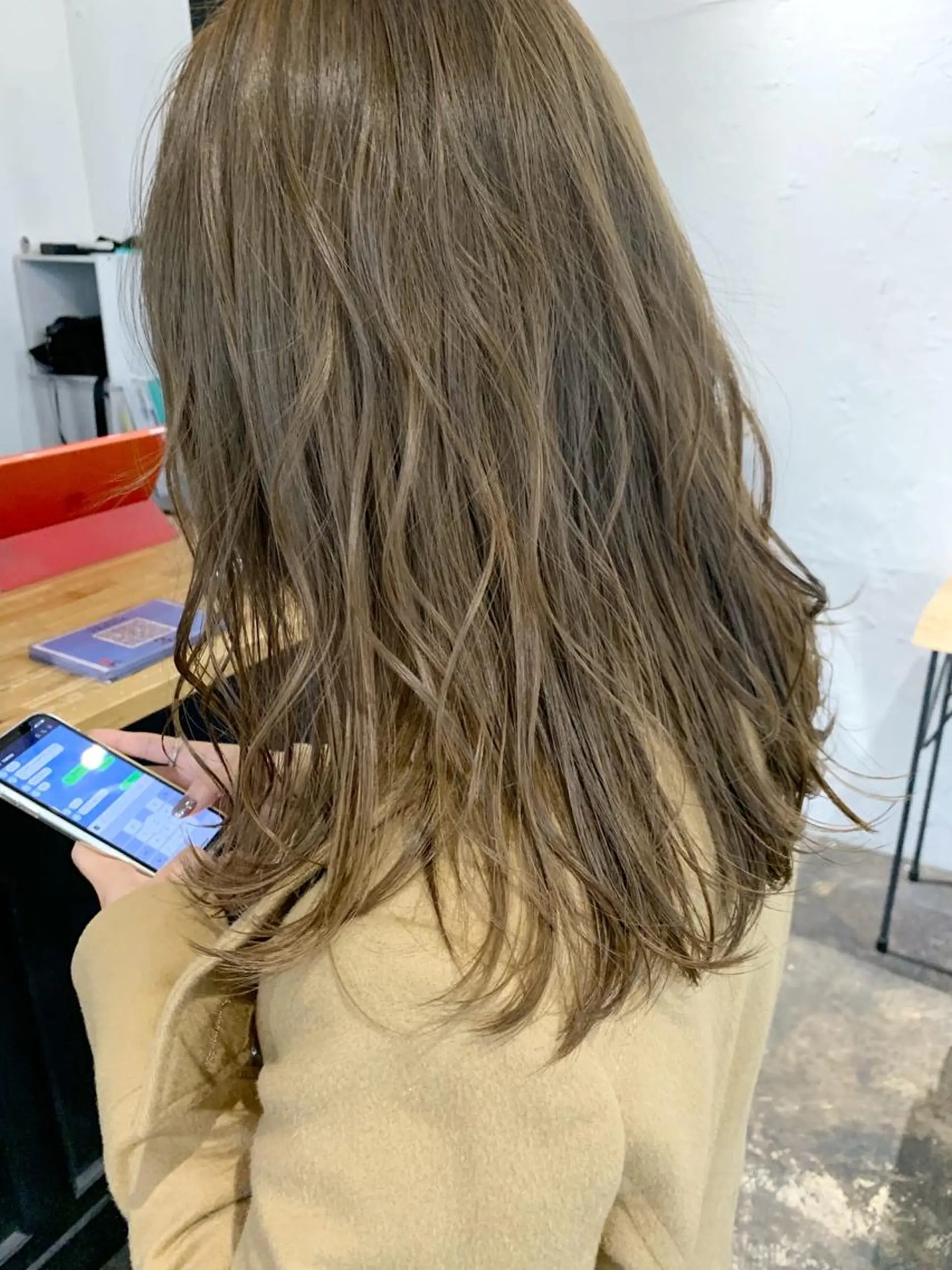 セミロング カラー メンズパーマ メンズ特化ryoのヘアスタイル