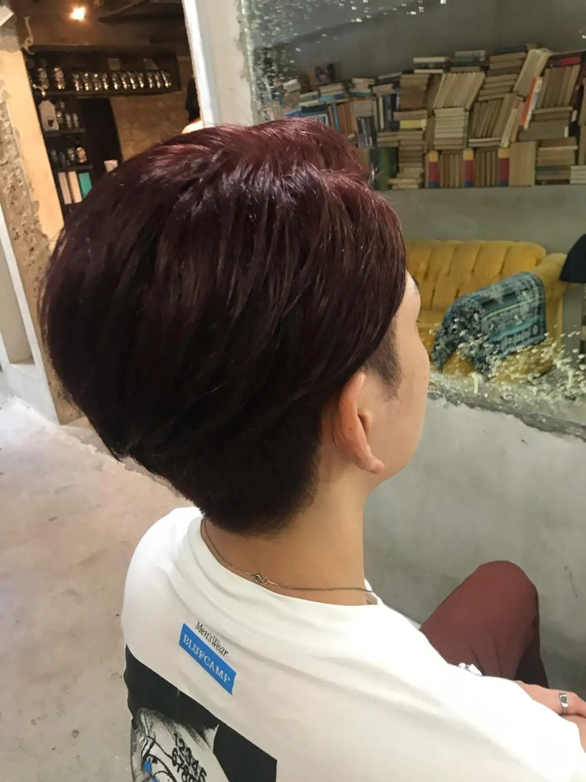 ショート カラー メンズ ダブルカラー レッドカラー お任せヘア☘️☘️ 及川渚のヘアスタイル