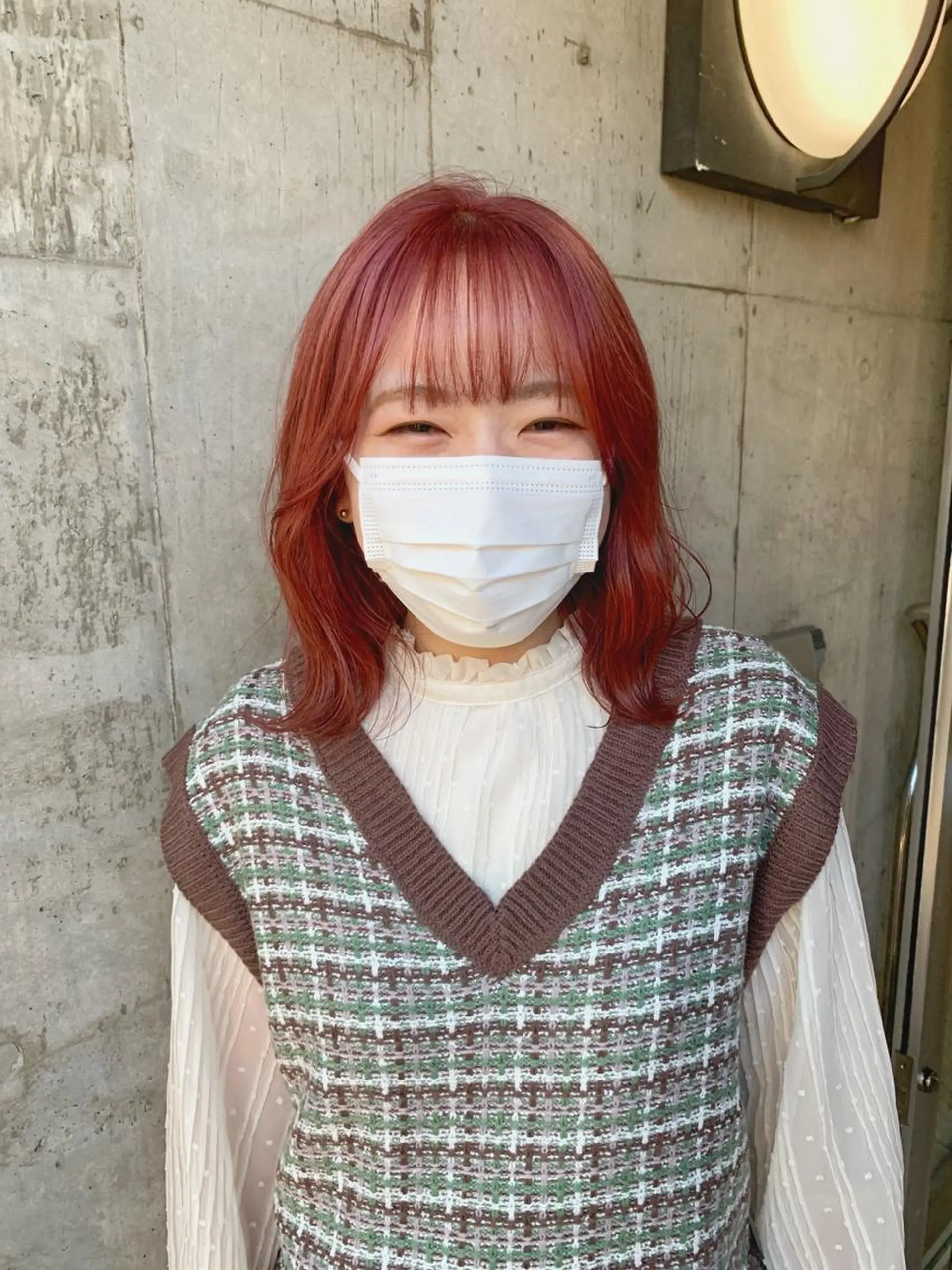 ミディアム カラー ヘアカラー トリートメント ミルクティーベージュ ブリーチ 店長 清水のヘアスタイル