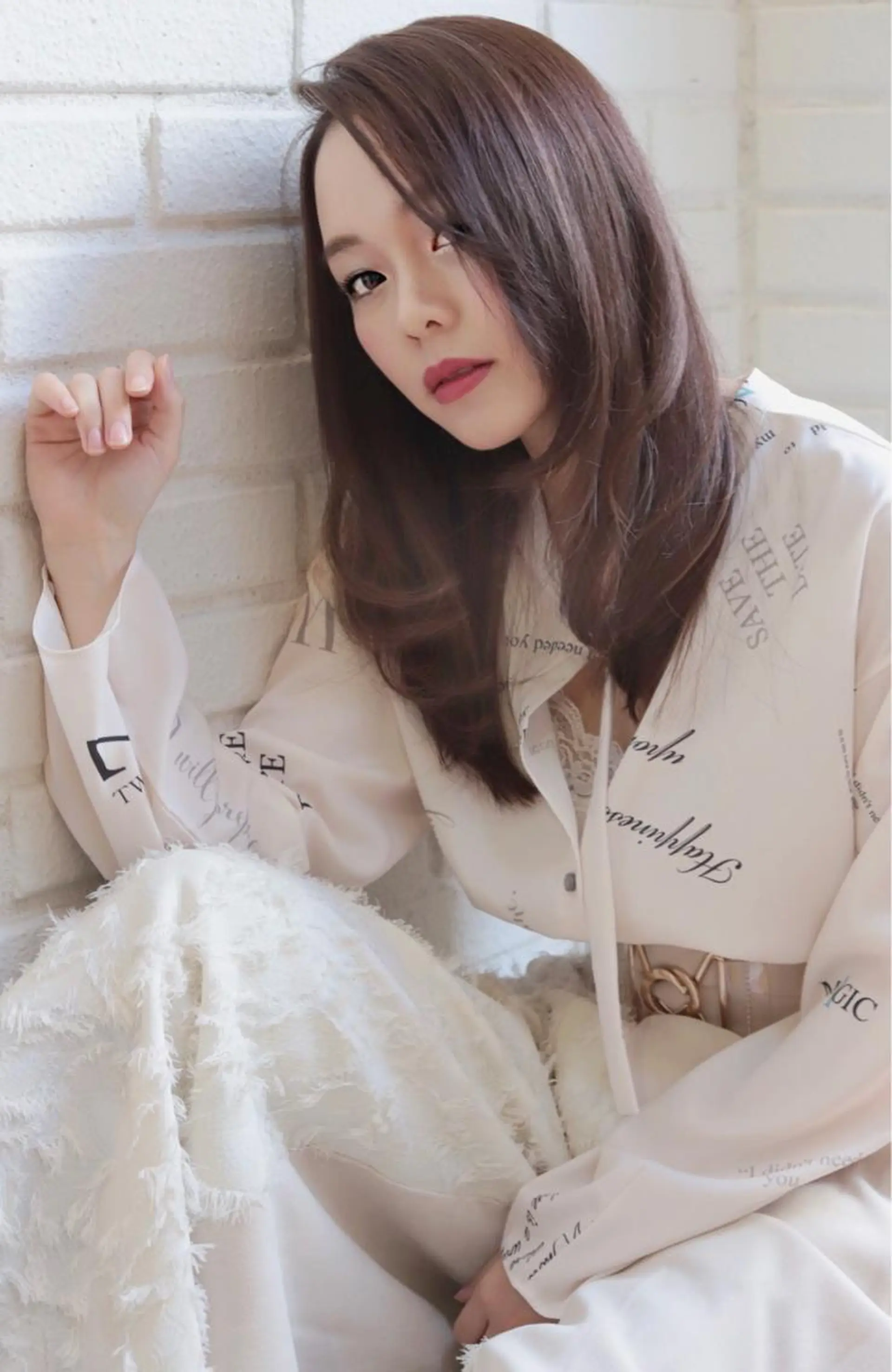 ロング カラー レイヤーカット 安藤 明日翔のヘアスタイル