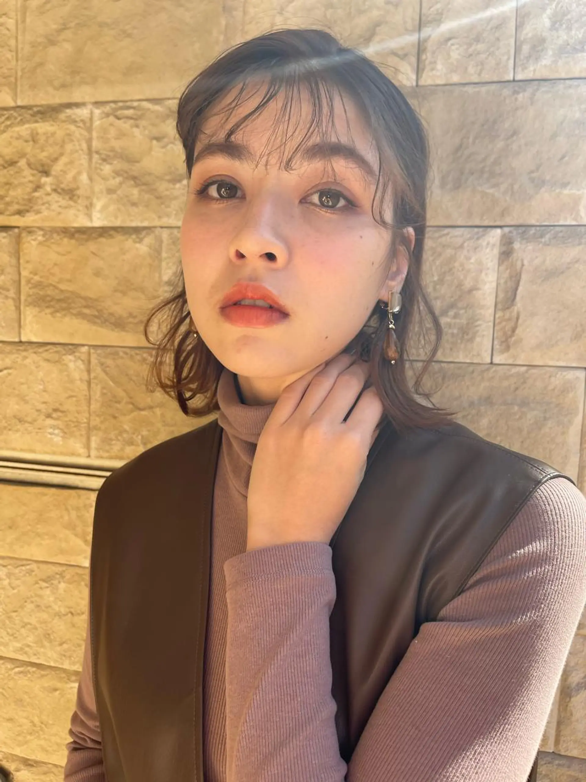 ミディアム パーマ エクステ ハイライト 髪質改善 レイヤーカット 縮毛矯正 ショート/ボブ オオタダイスケのヘアスタイル