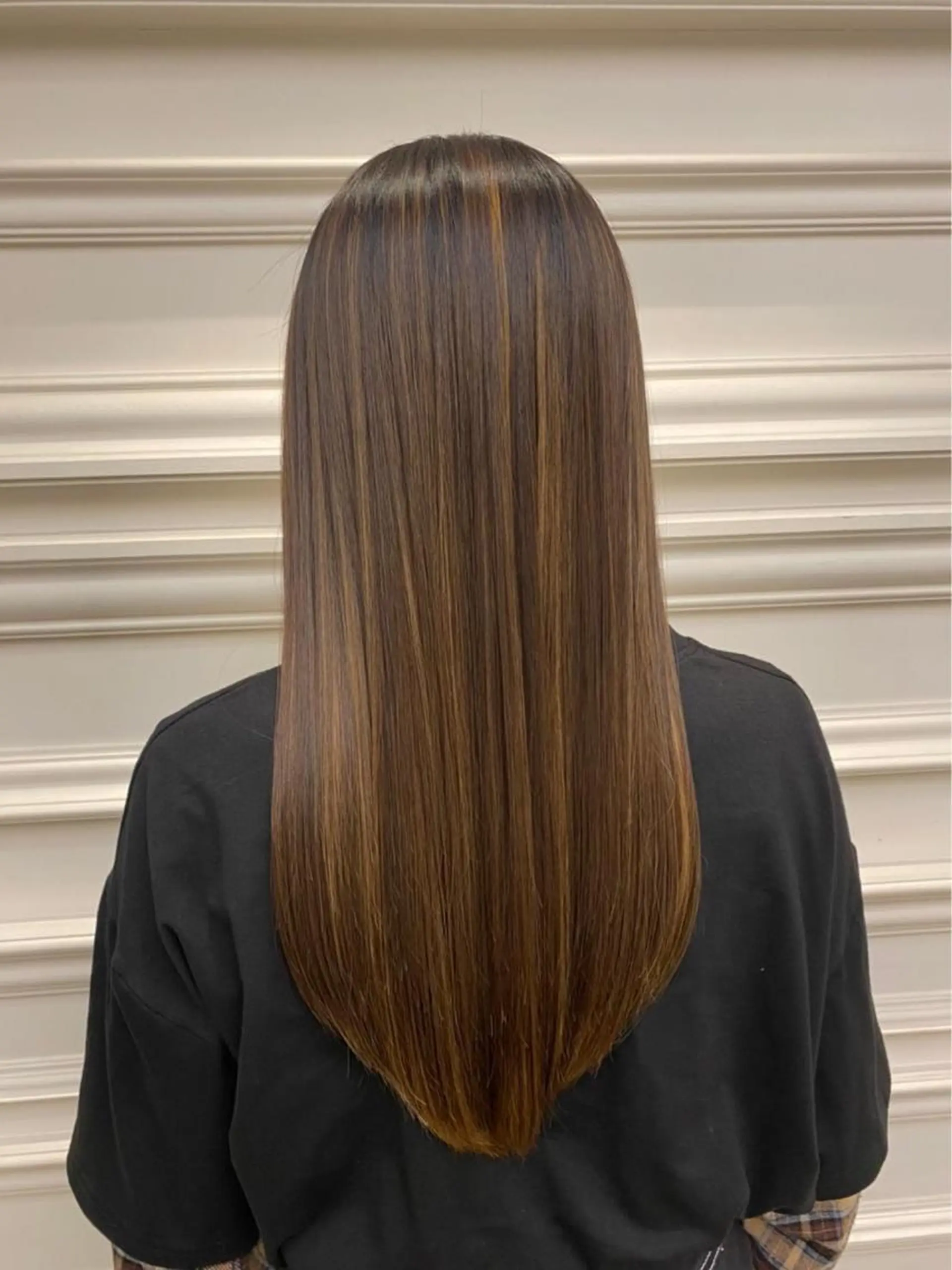 ロング 髪質改善イノアカラー 富澤ショウタのヘアスタイル