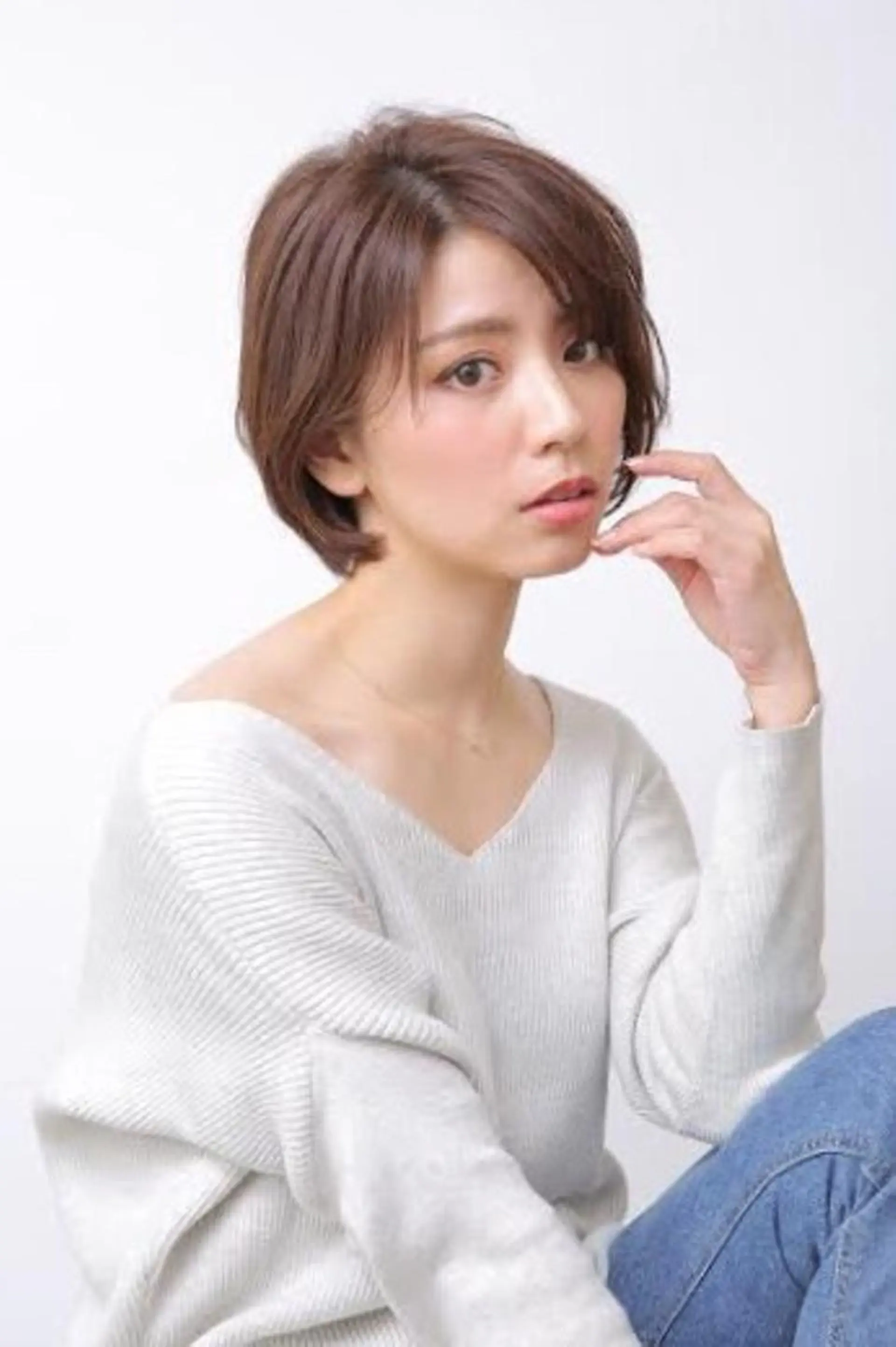 ショート カラー ボブ くせ毛 村田 淳のヘアスタイル