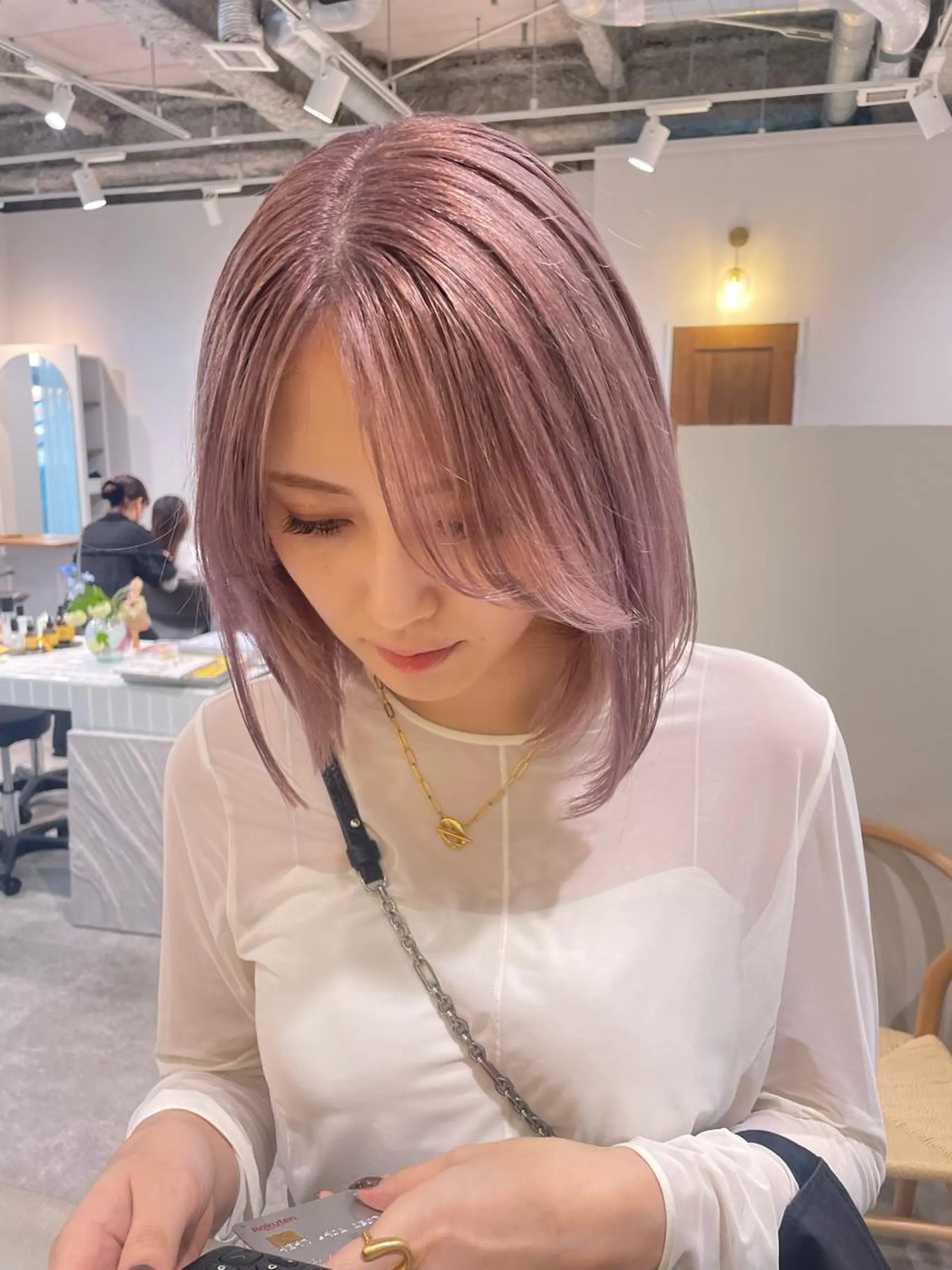 ミディアム カラー ♡kyoka /  uyu♡のヘアスタイル