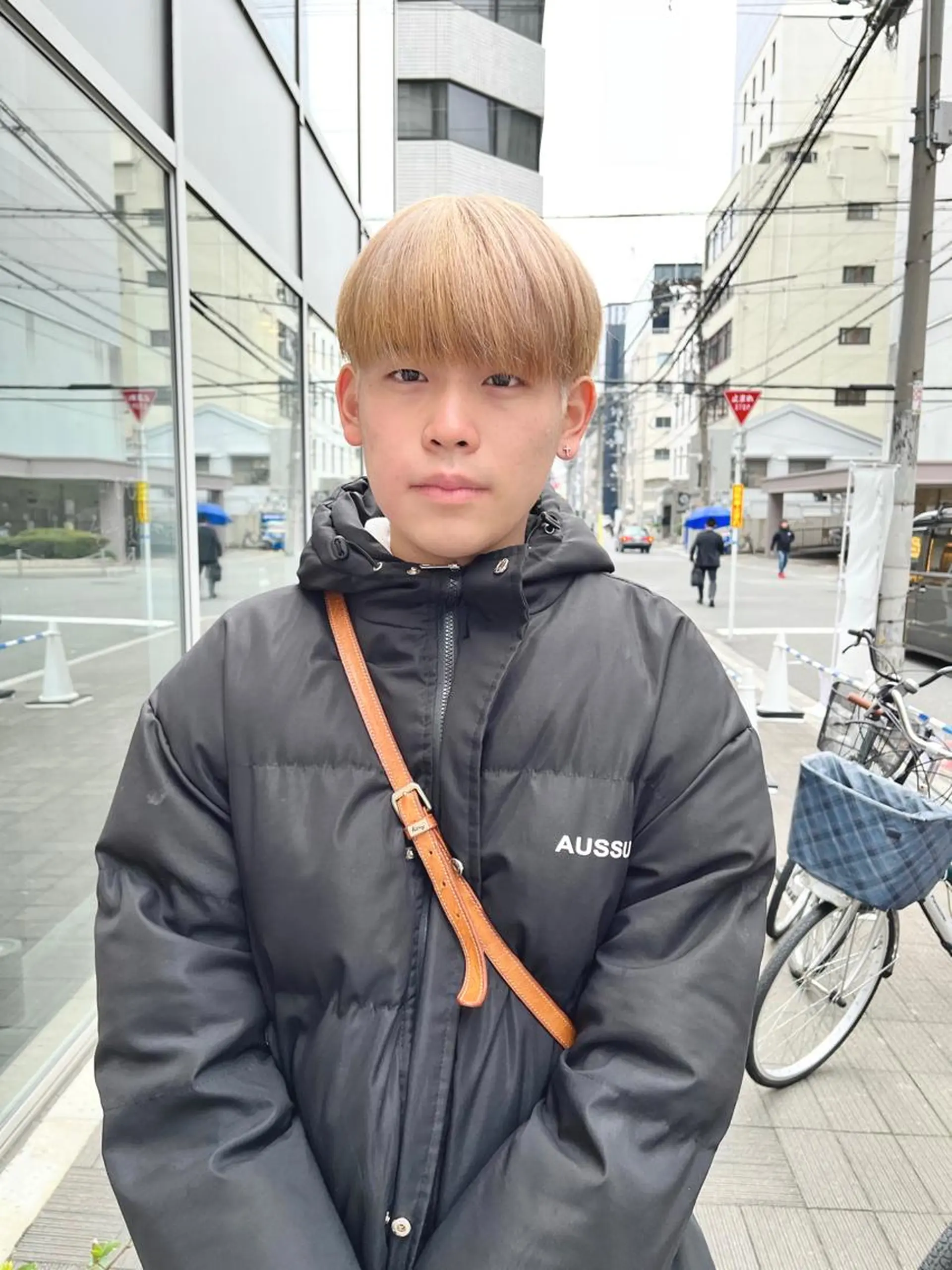 ショート カラー メンズ メンズハイトーン マッシュ ベージュカラー 黒髪 ブロンド カット ヘアカラー ショート/パーマ/ カラー/FUKOのヘアスタイル