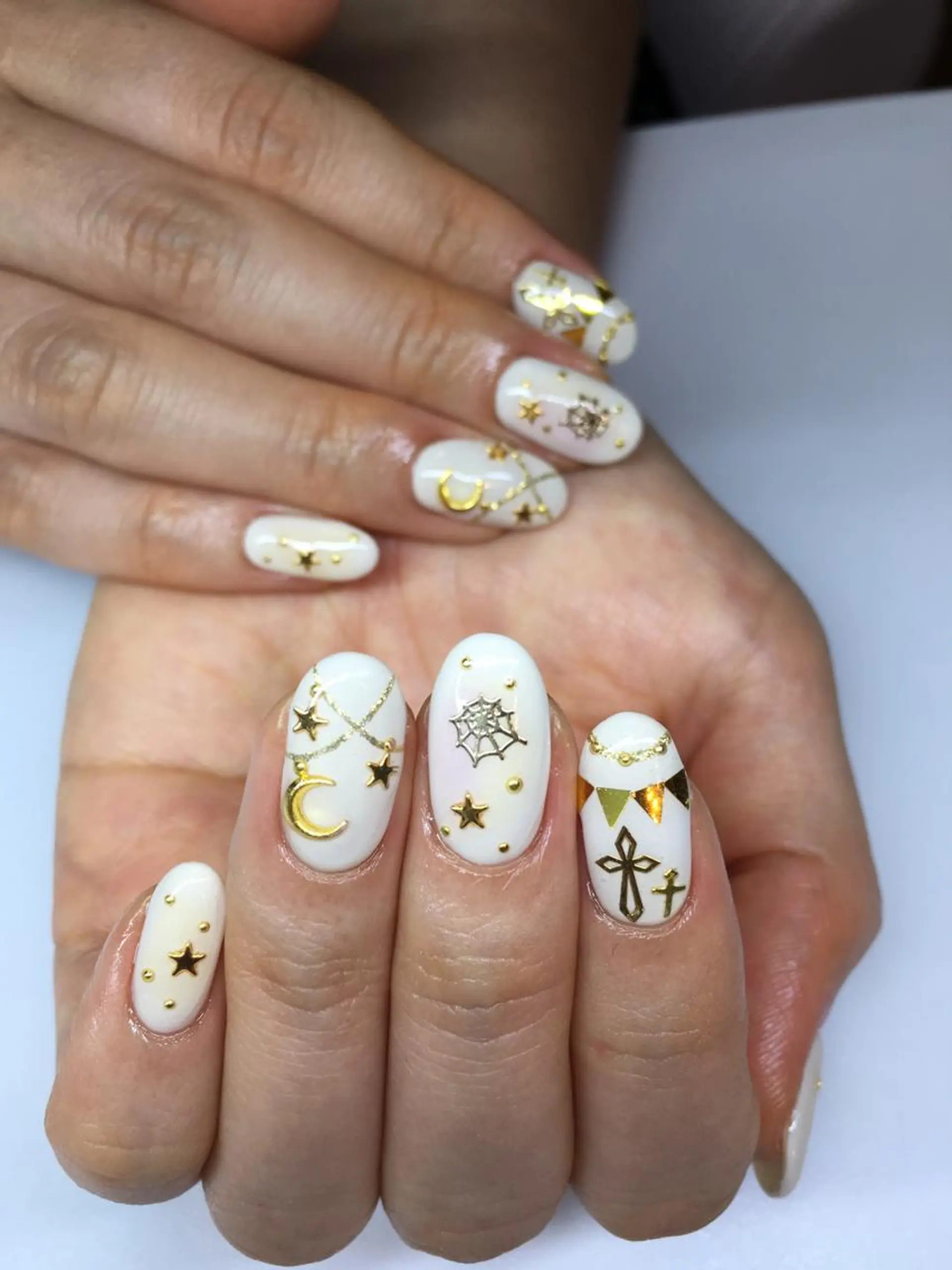 ネイル ハロウィン 持ち込み ハンドネイル glow_ nailのネイルデザイン