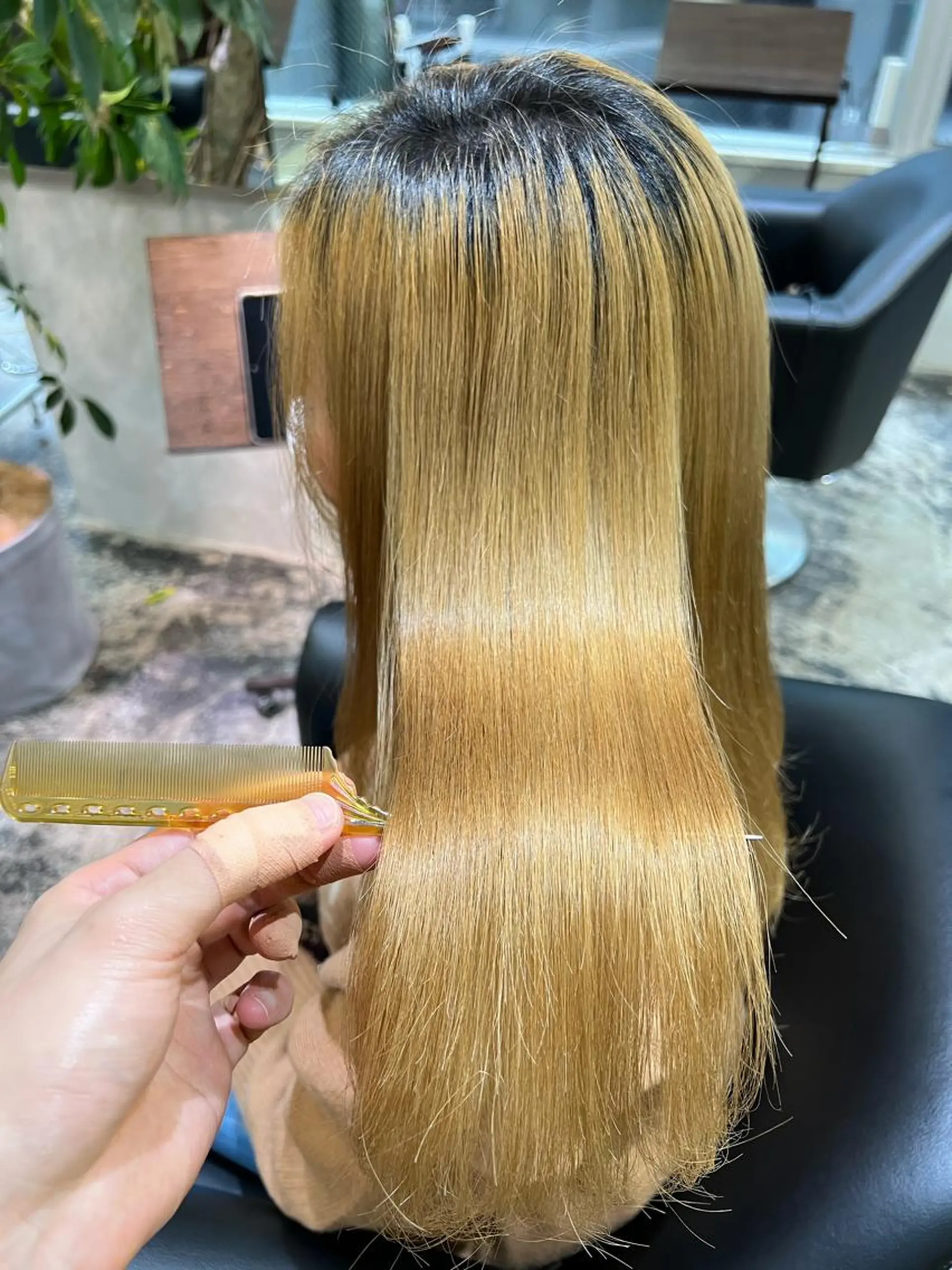 ロング パーマ 髪質改善 ストレートパーマ 北花田美容師🍃村尾 光太/むらのヘアスタイル