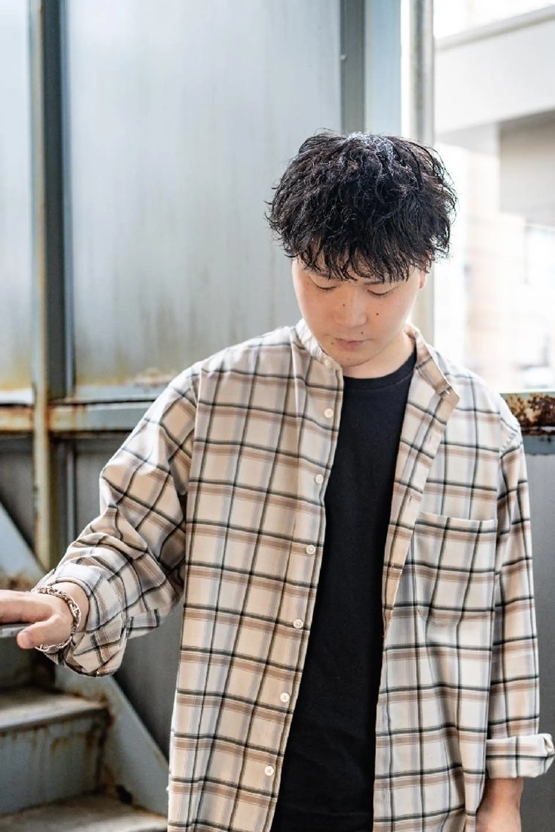 パーマ ショート メンズ Lazo/ 原弥和子のヘアスタイル