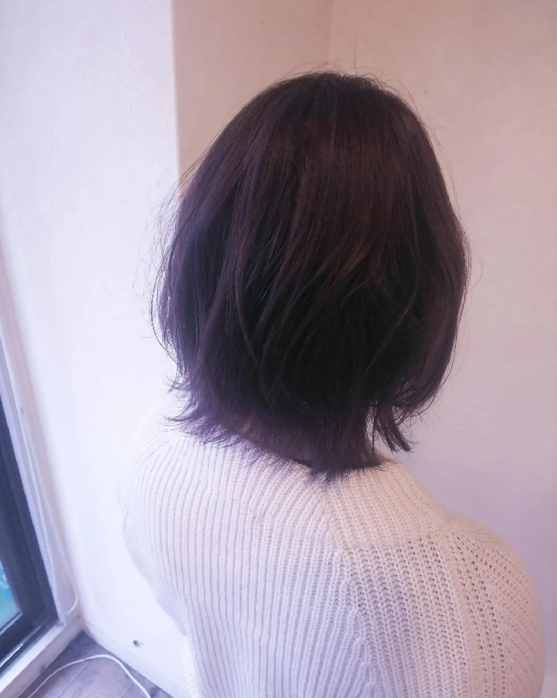 カラー ショート シルバー バイオレットカラー JIL BLAN 京都所属・RU RIのヘアスタイル