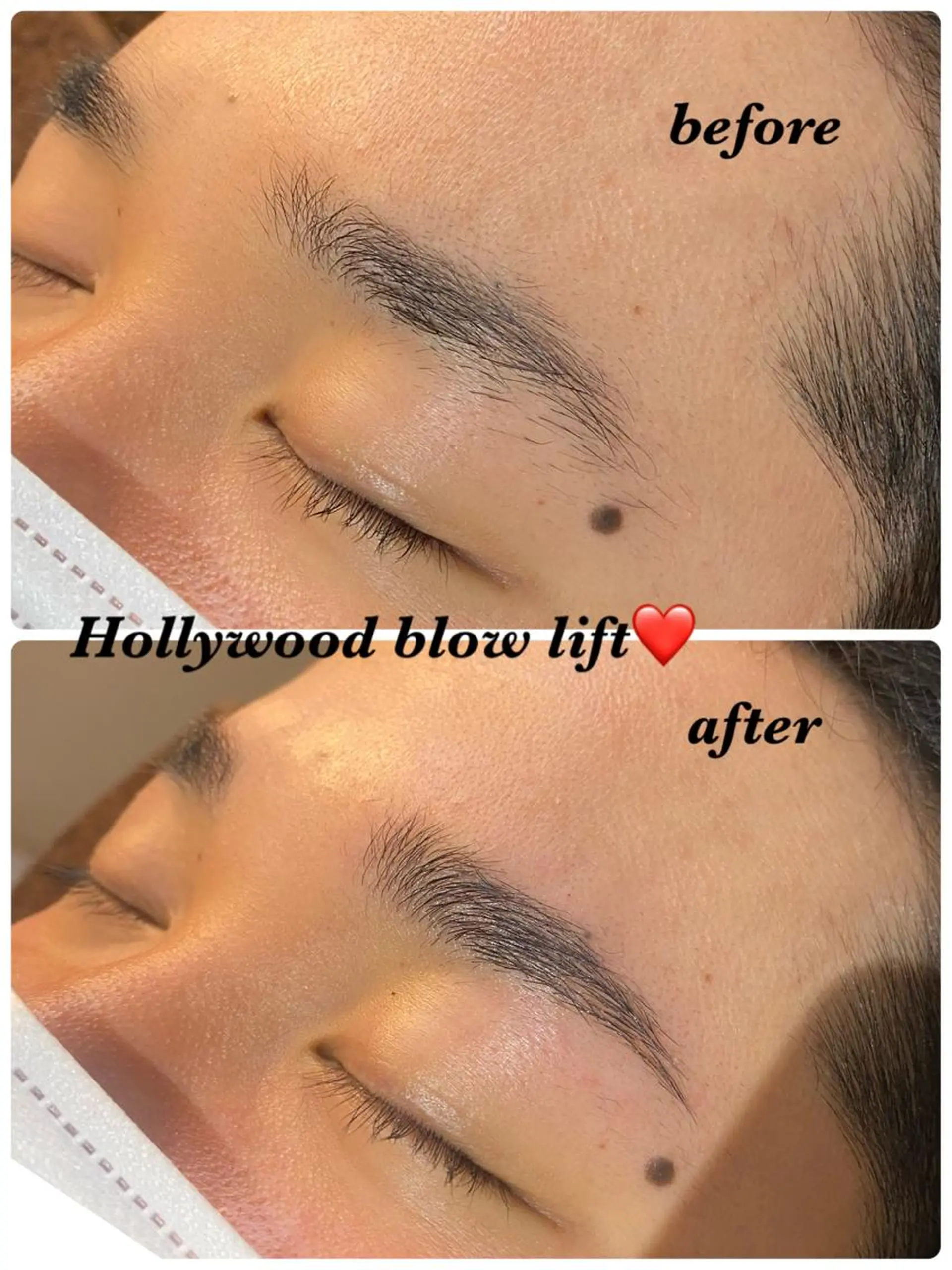 アイブロウ ハリウッドブロウリフト ハーブピーリング専門 毛穴洗浄❤️眉waxのエステ・リラクイメージ