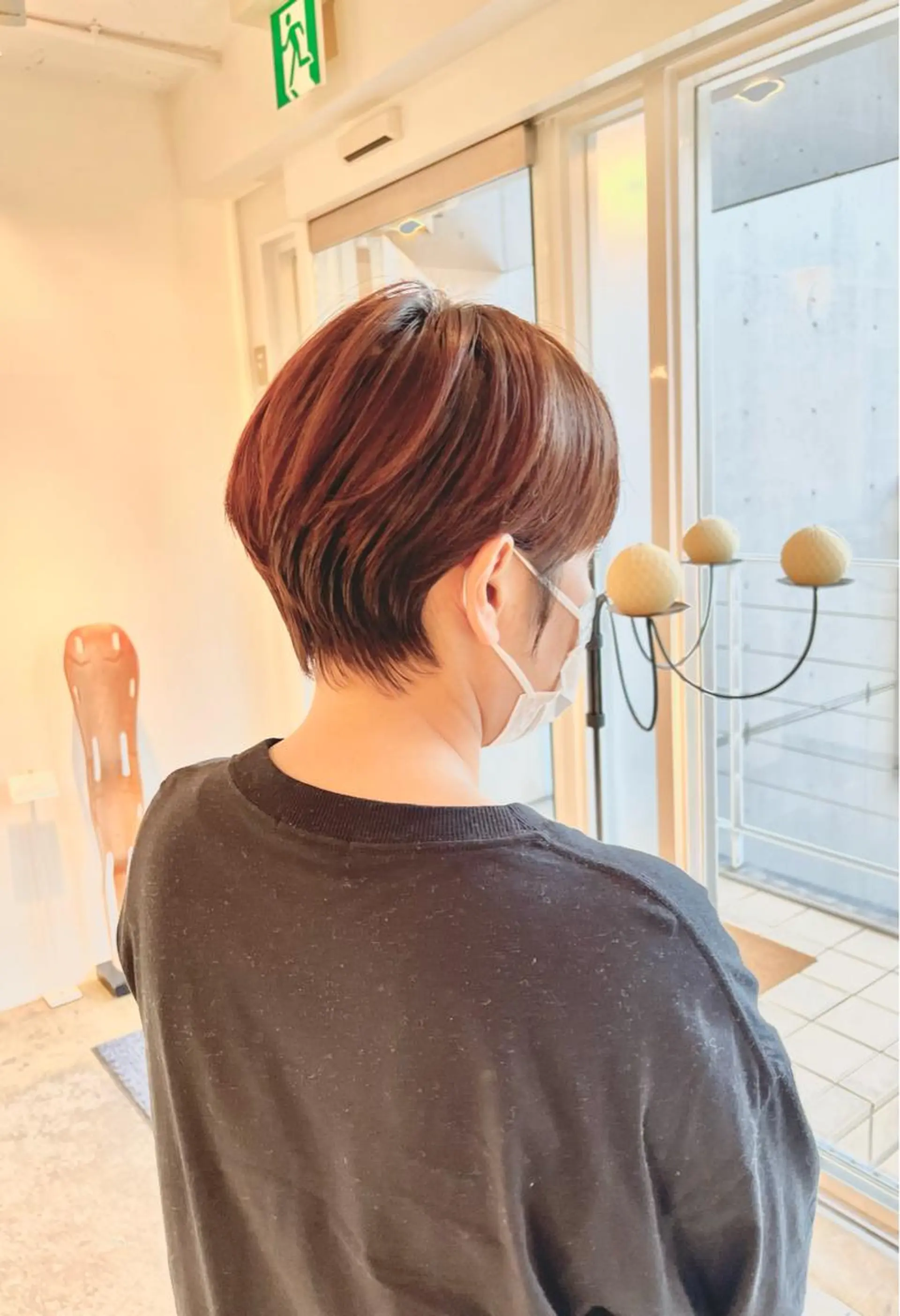 ショート カラー ショート/ボブ/縮毛 三上達大のヘアスタイル