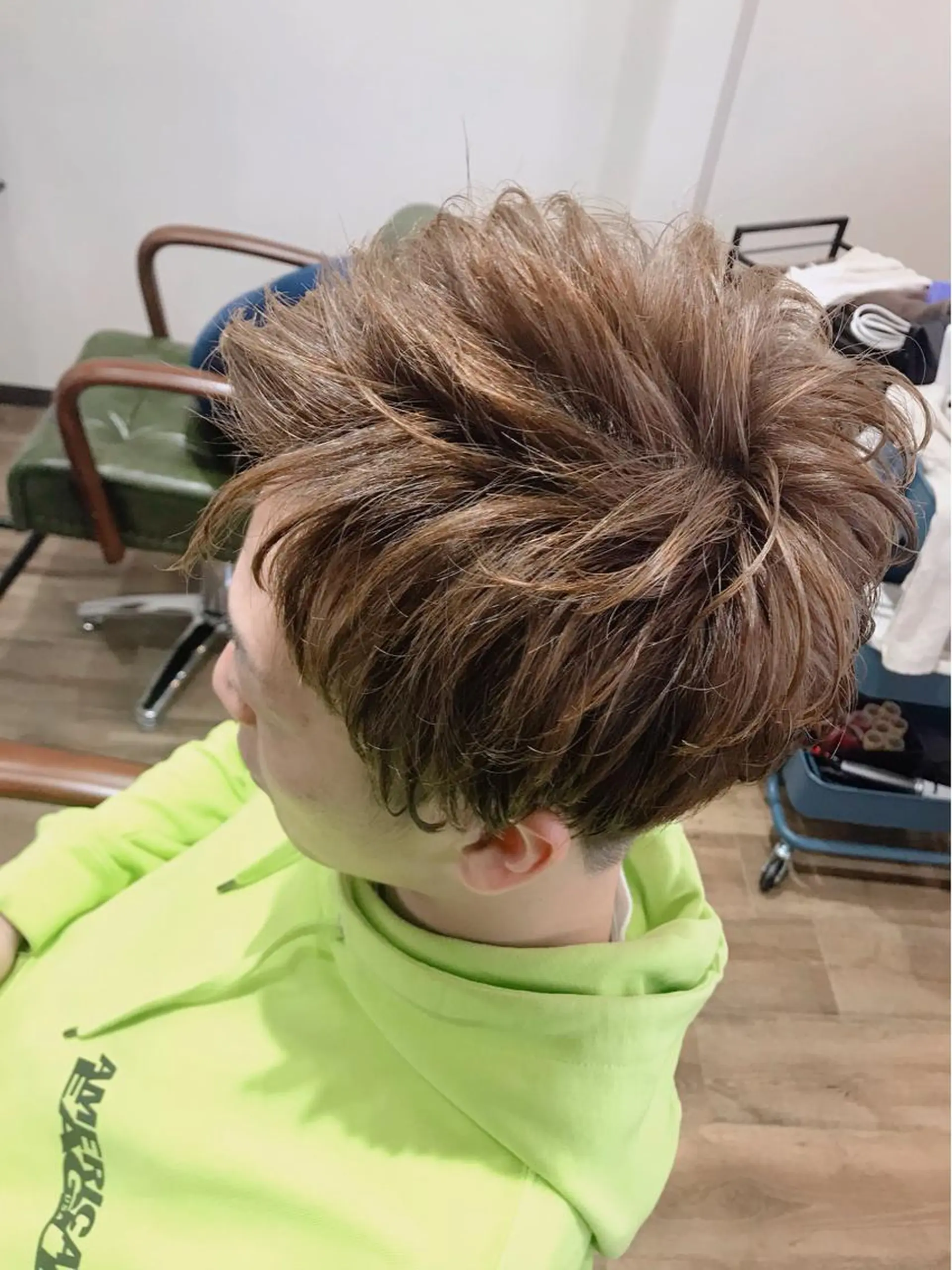 ショート パーマ メンズ 刈り上げ Rug Relief 吉田のヘアスタイル