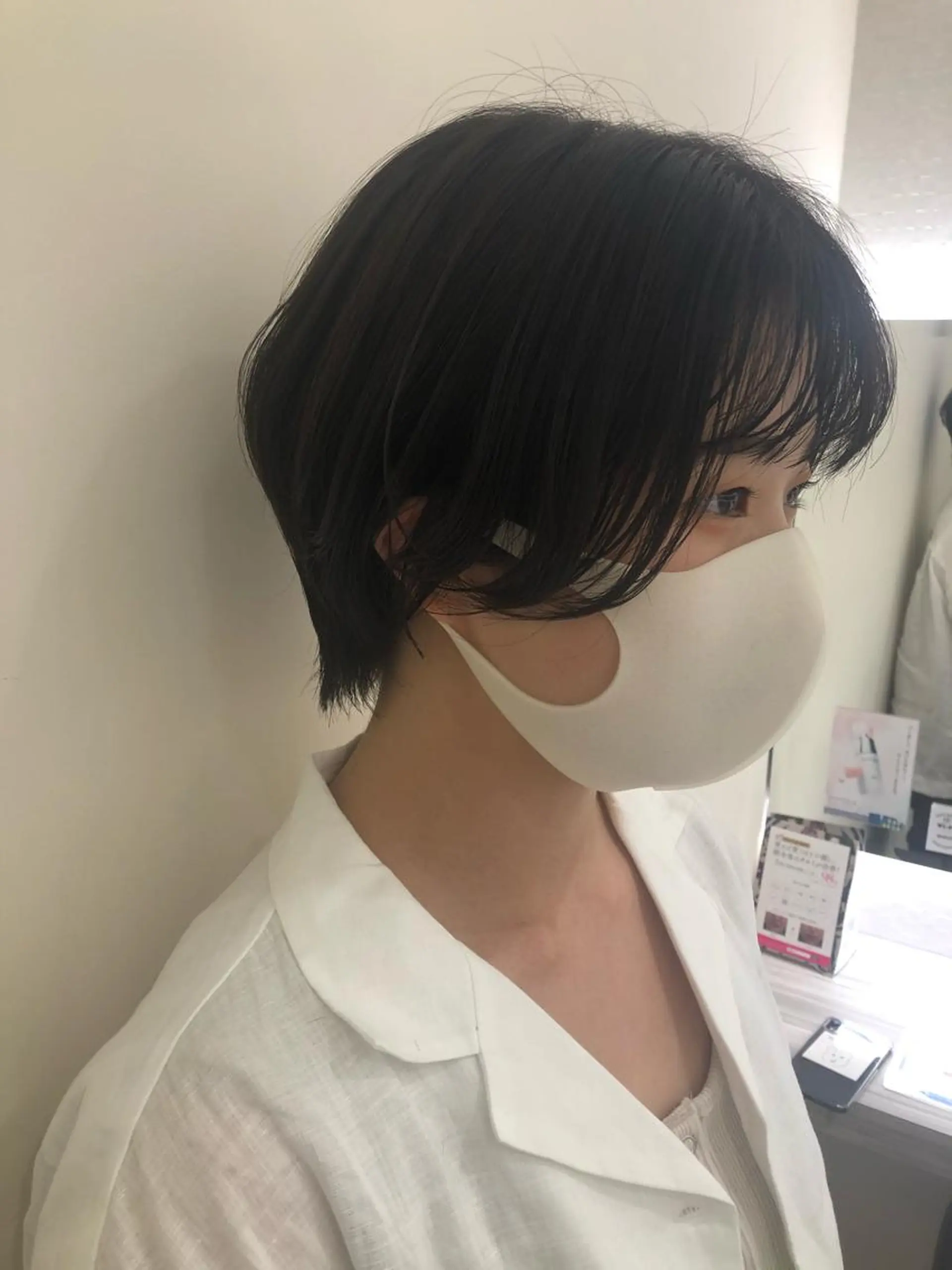 ショート カラー レイヤーカット/ ハイライト　千咲季のヘアスタイル