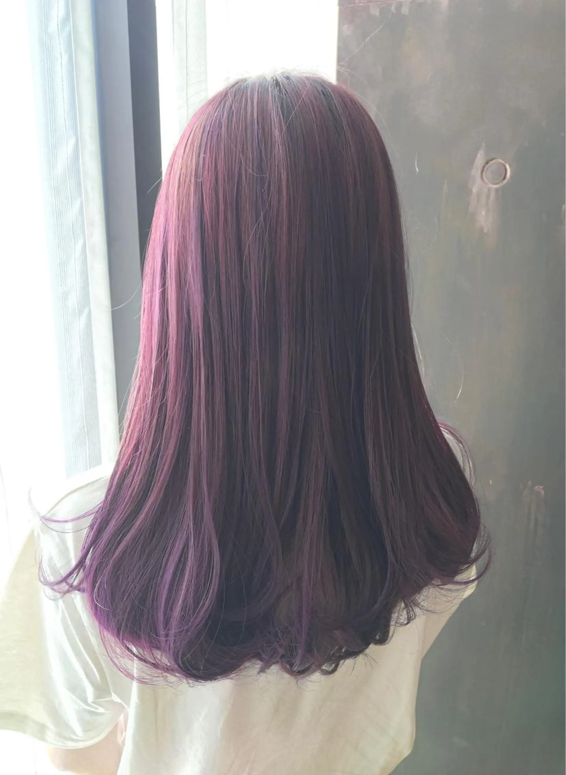 セミロング カラー 中田 敏明のヘアスタイル