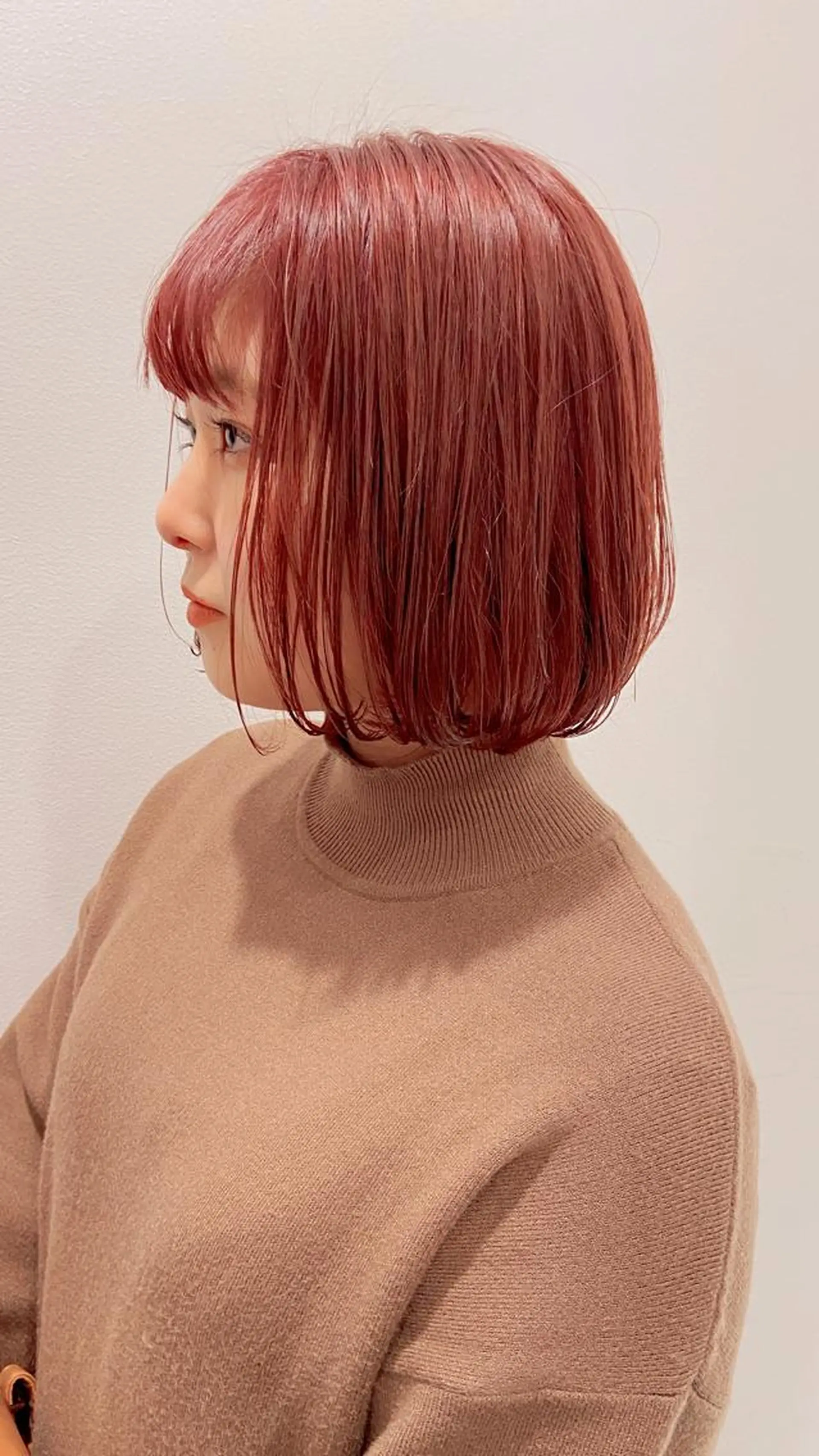 ショート カラー ヘアアレンジ ピンクカラー 天神レイヤーカット No.1💖マユカのヘアスタイル
