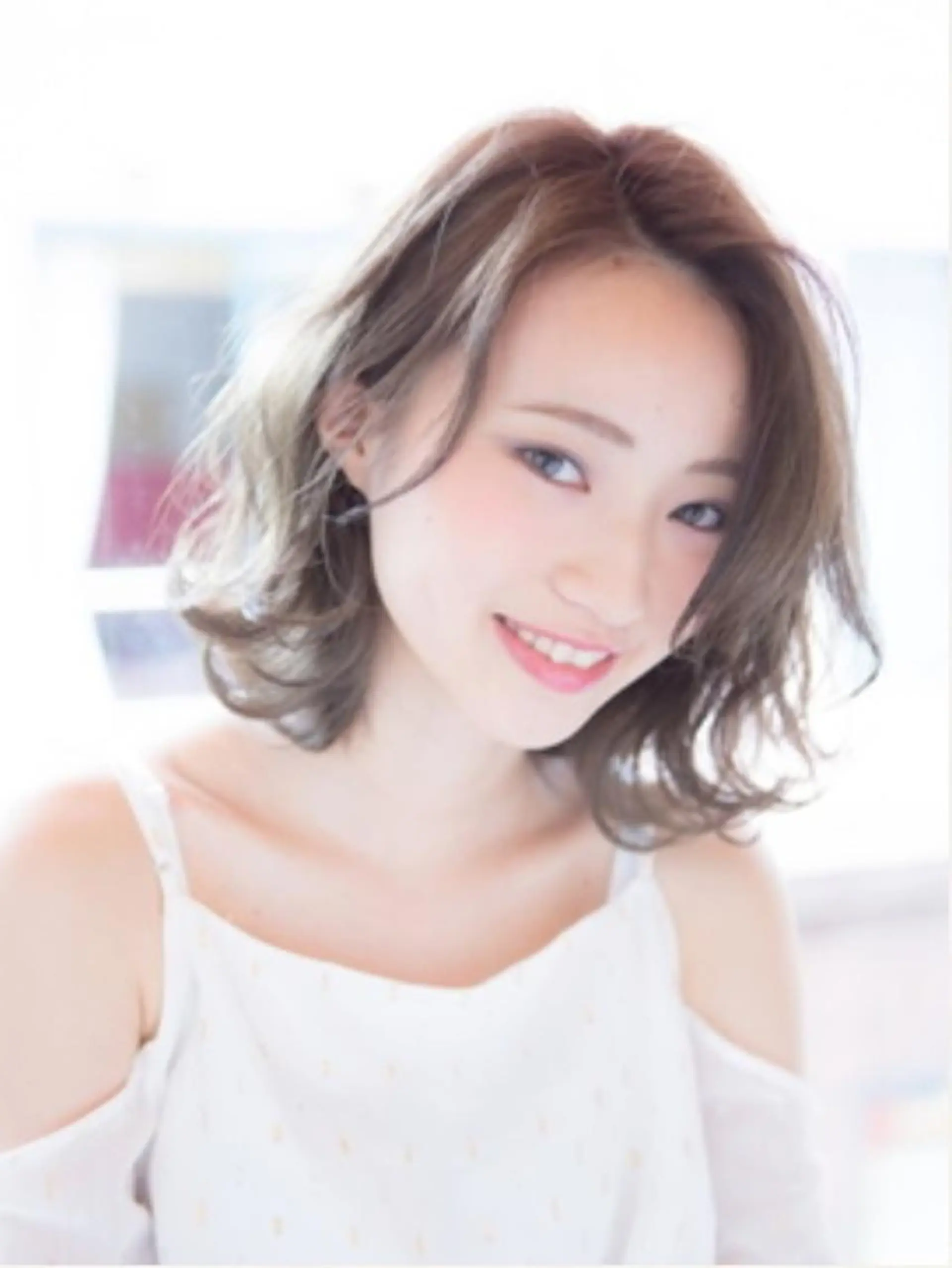 ミディアム カラー グレージュ 外国人風カラー HAIR COLOR  CAFE神戸元町店のヘアスタイル