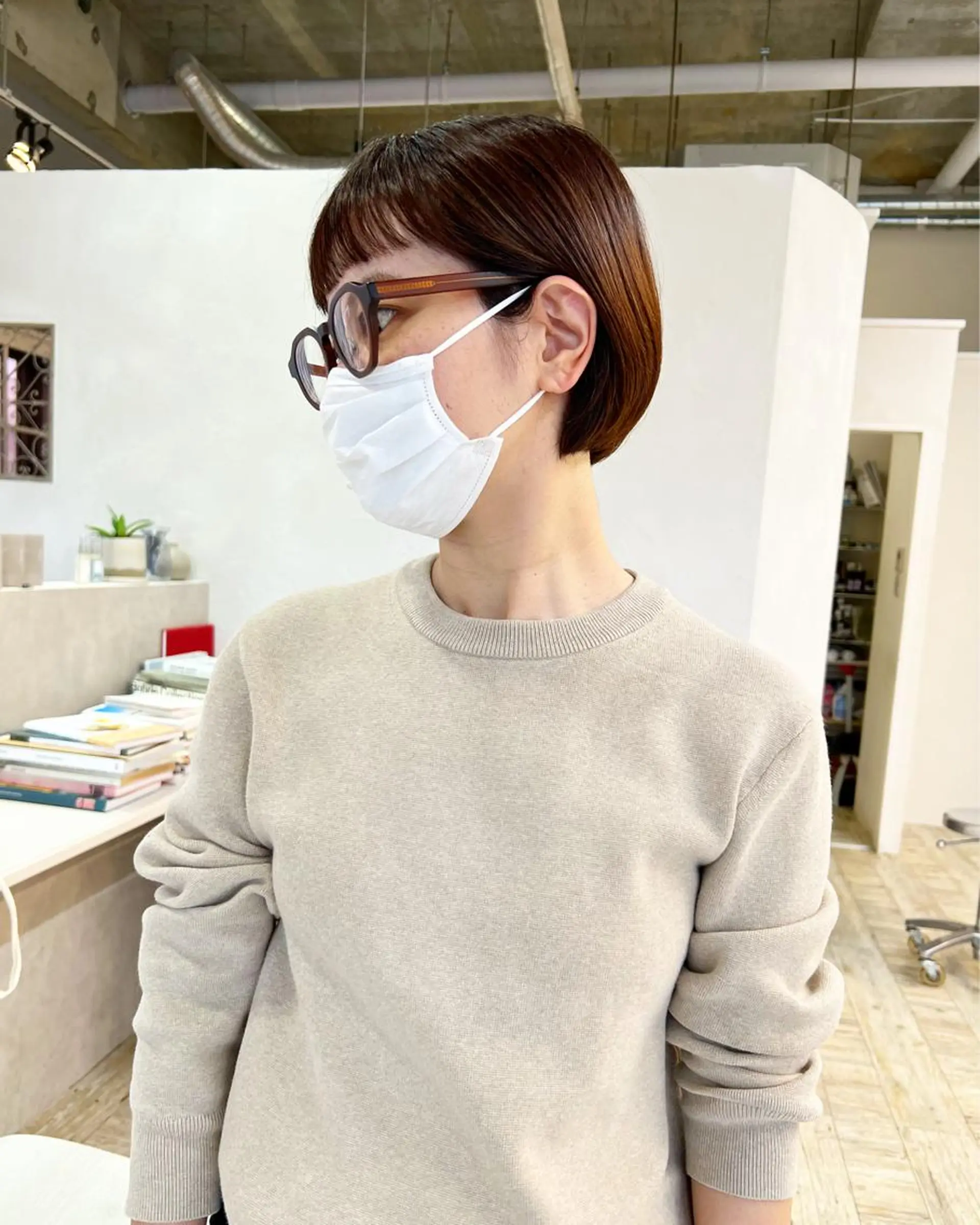 ショート カラー ボブ テトネ タカシのヘアスタイル