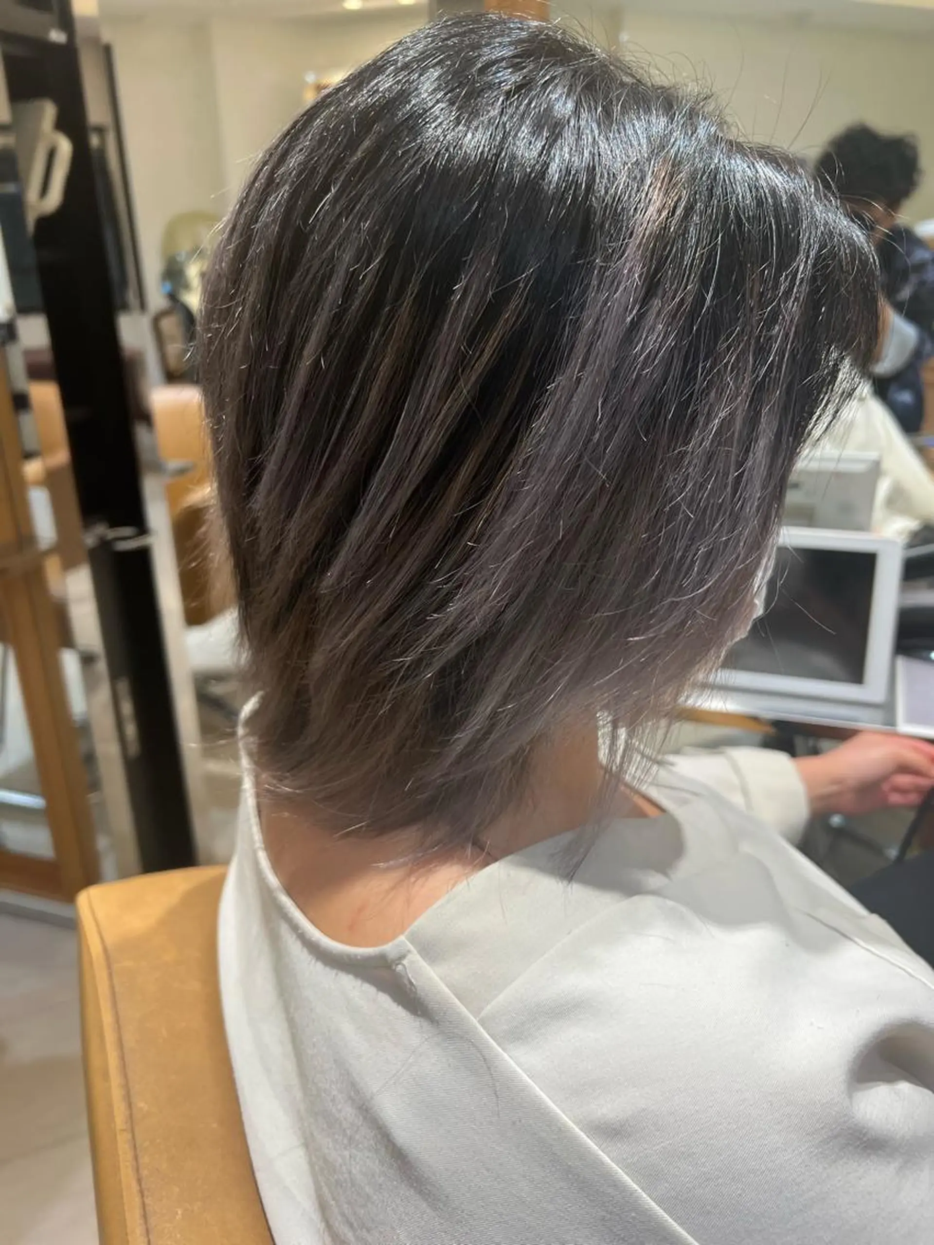 ショート カラー バレイヤージュ レイヤーカット ショートヘア ウルフカット 坂本 優輝のヘアスタイル