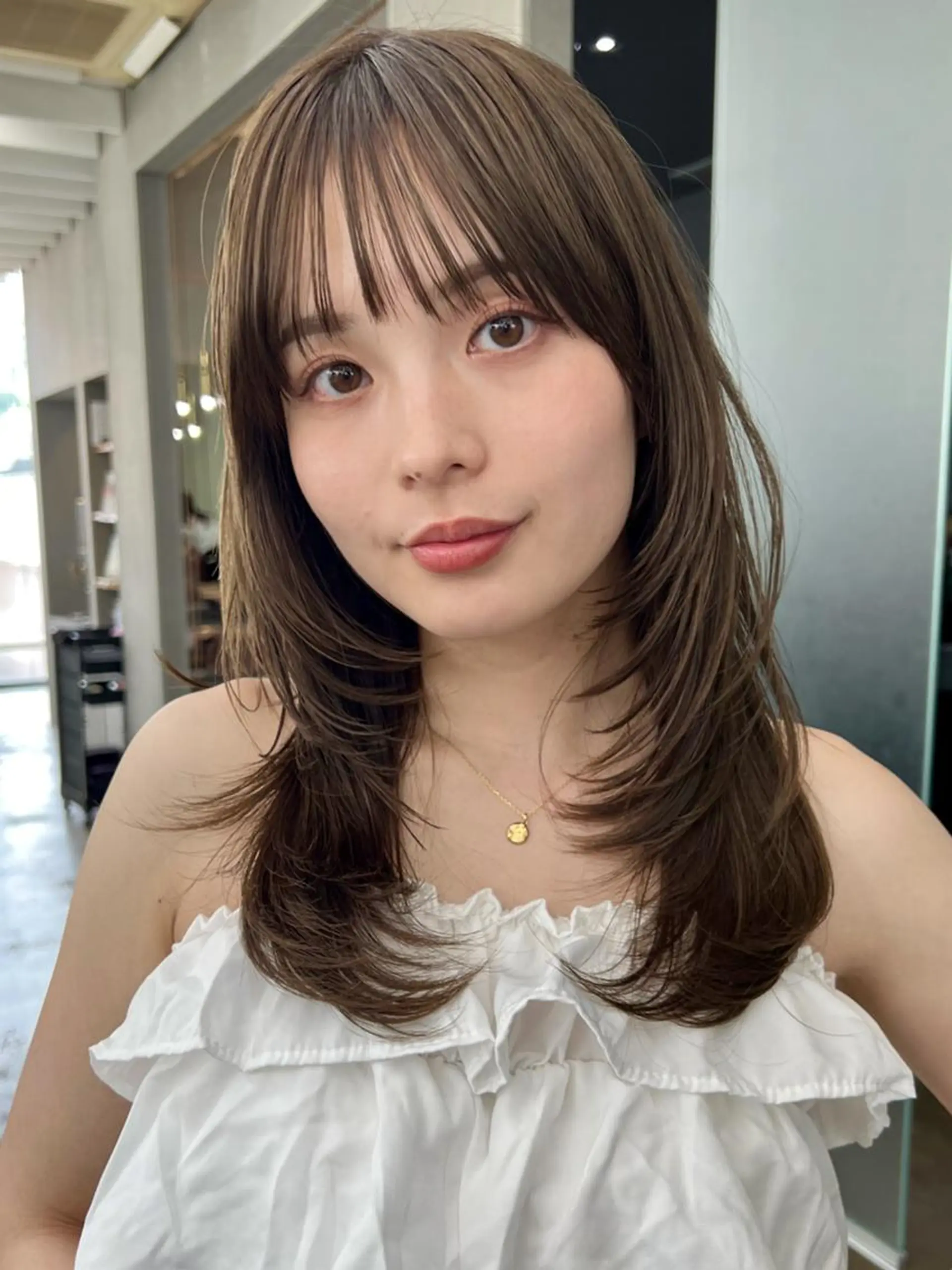 ロング カット トリートメント ヘアセット レイヤー＆カラー 人気美容師倉崎涼のヘアスタイル