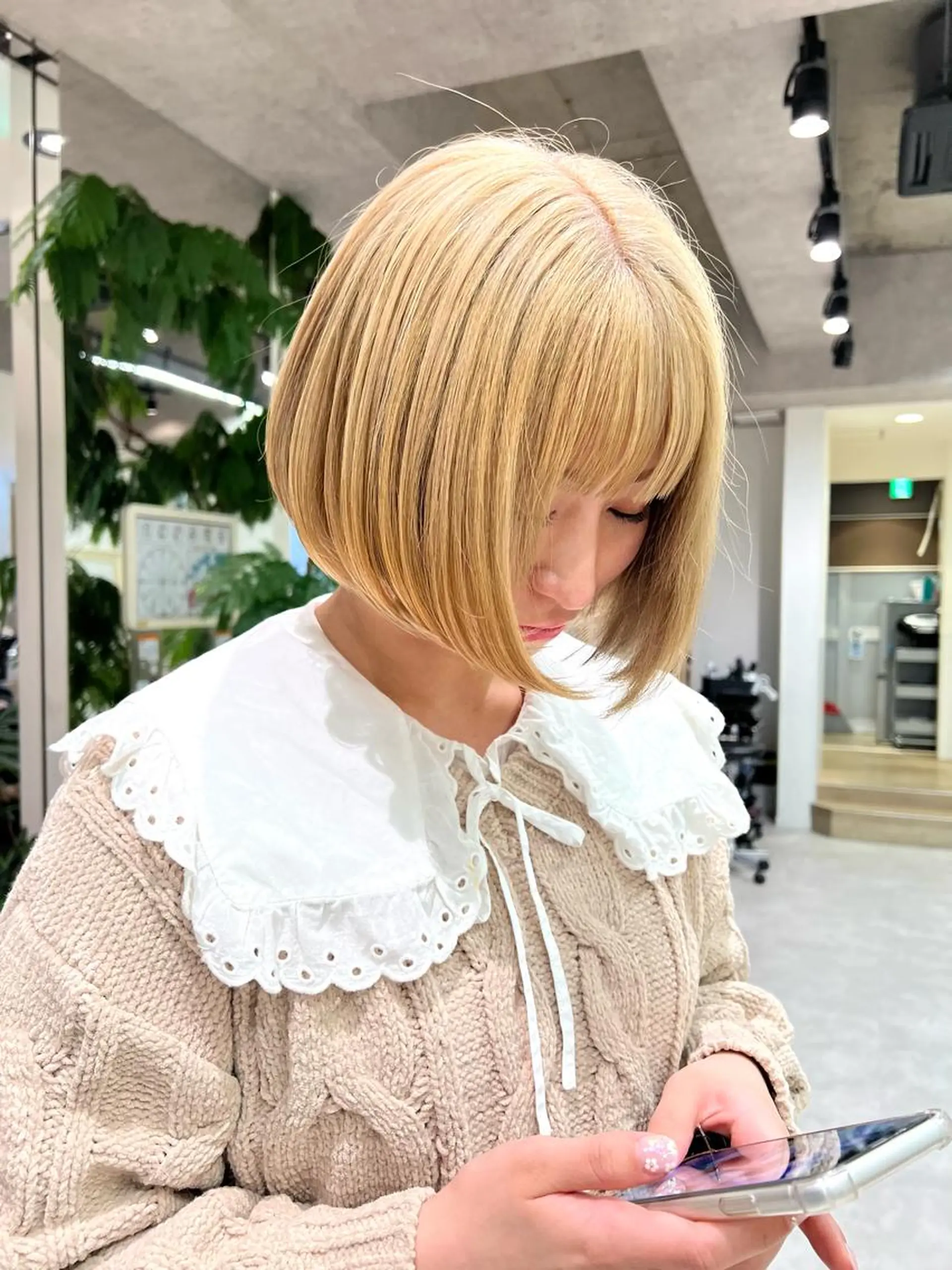 セミロング カラー カット ヘアカラー トリートメント 🍀お悩み改善憧れの 美髪　小林風雅のヘアスタイル