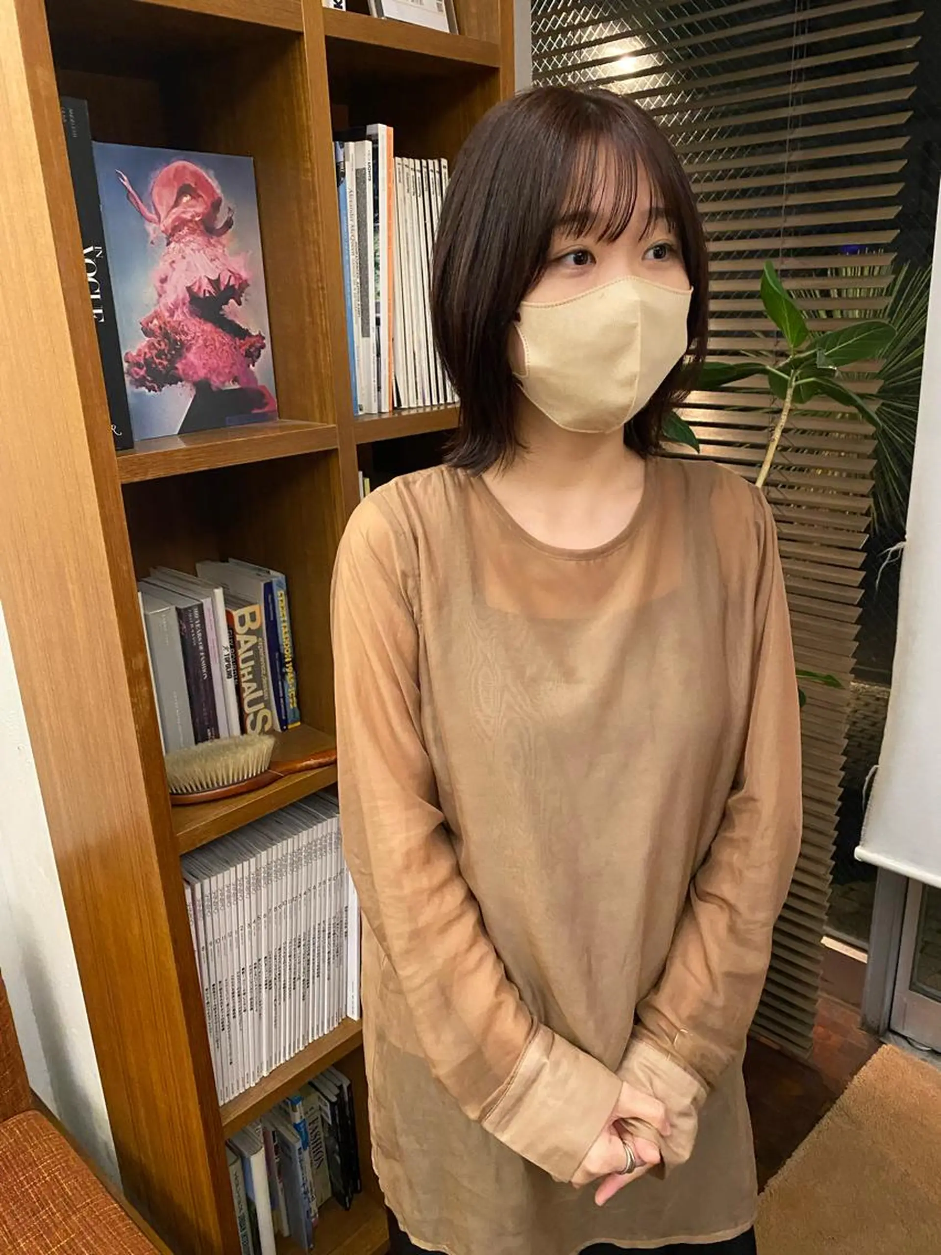 ショート カラー パーマ 似合わせレイヤー/ ニュアンスパーマ高倉のヘアスタイル