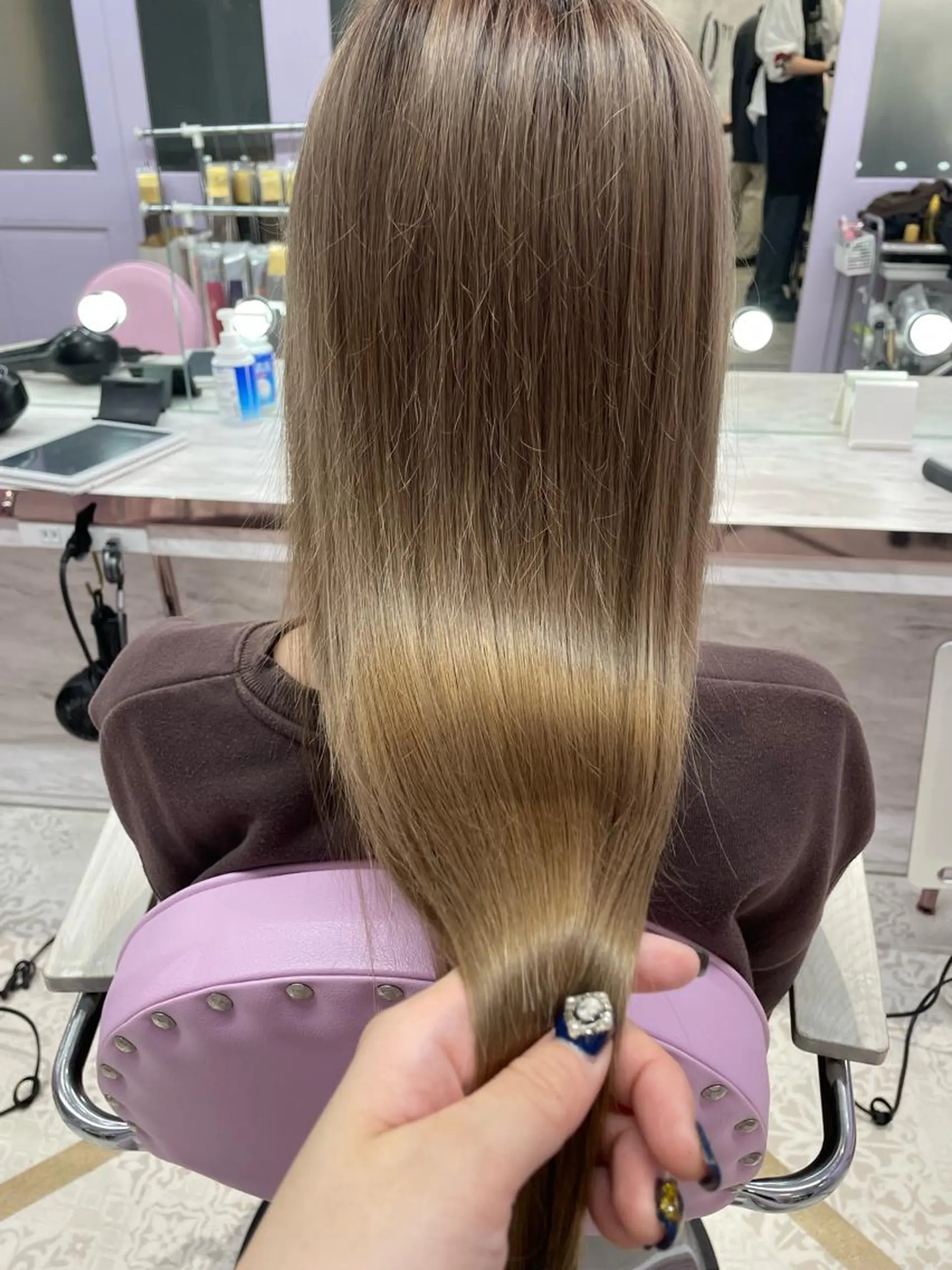 ロング トリートメント Cielro/ダブル カラー/西田咲希のヘアスタイル