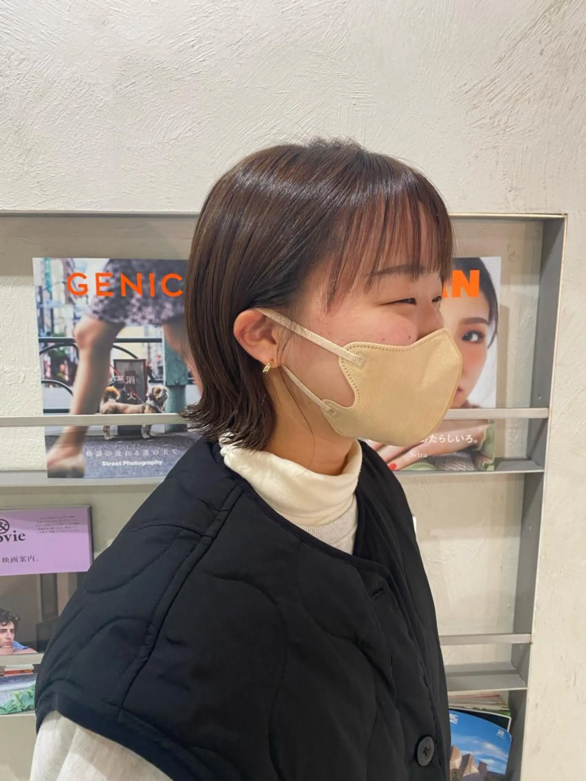 ショート 切りっぱなしボブ ボブ I nagiのヘアスタイル