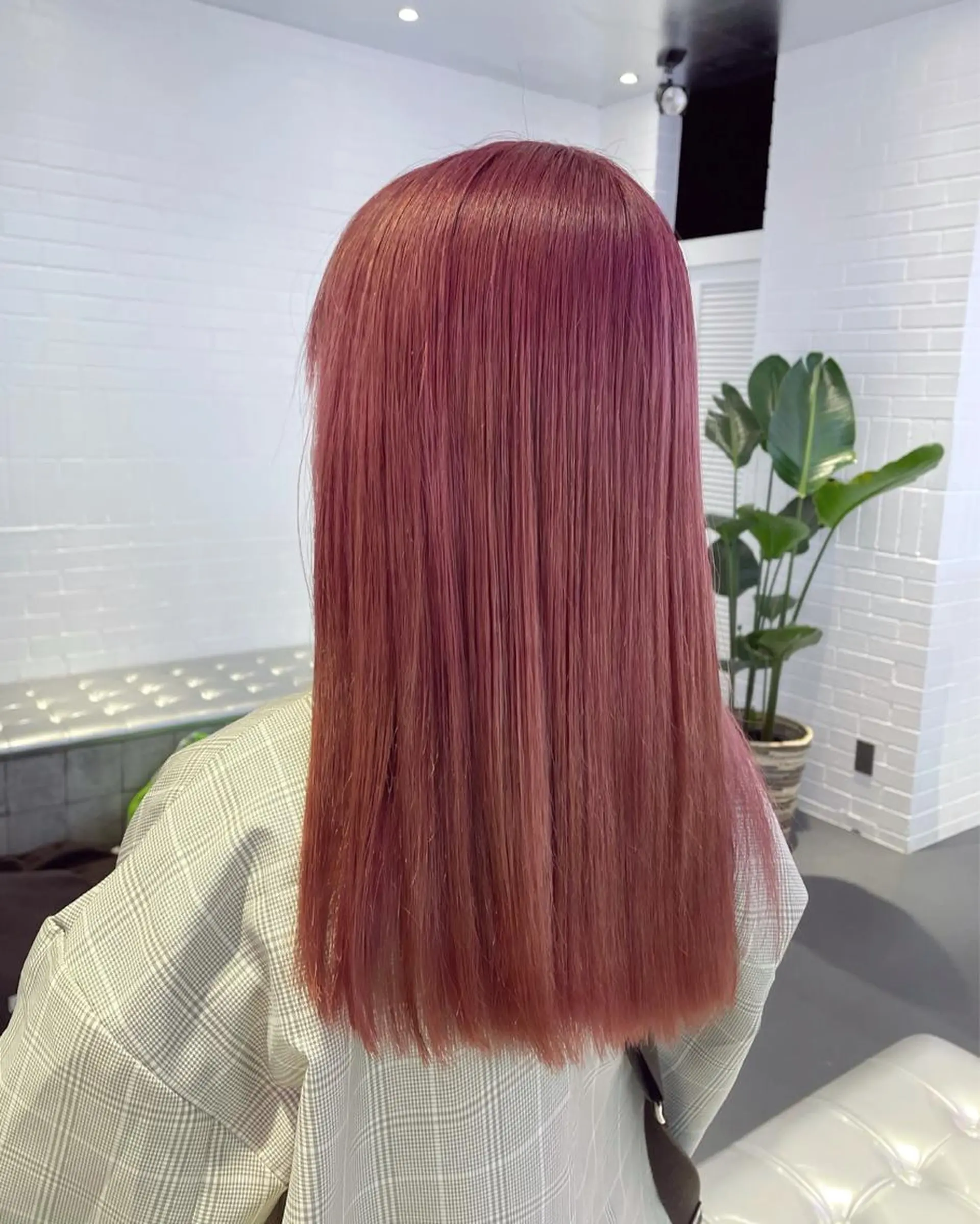 セミロング カラー ヘアアレンジ ピンクカラー ボブ×柔らかいカラー 🌷misaki𓍼のヘアスタイル