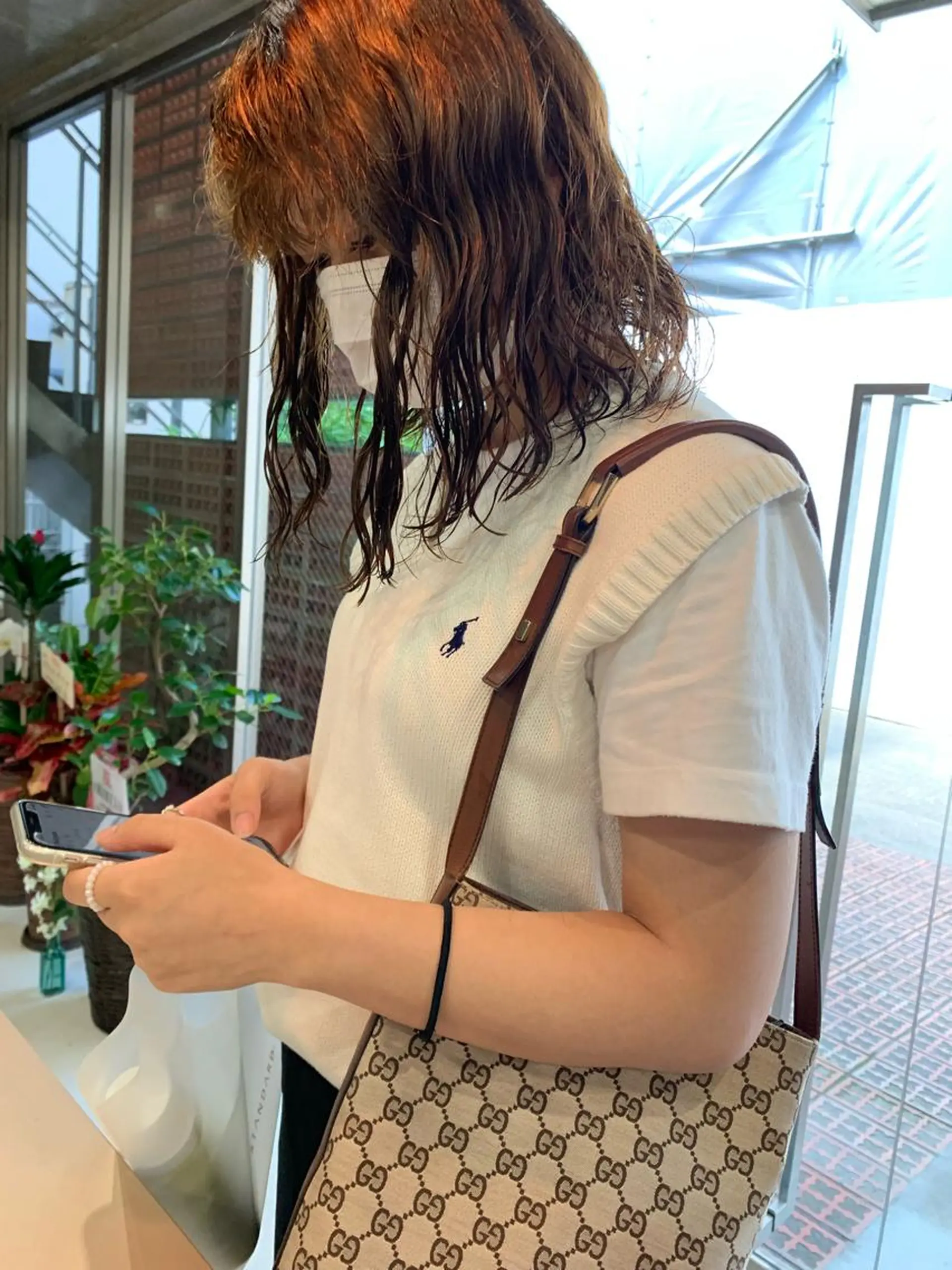 セミロング パーマ ボブパーマコテ巻き風 パーマNo1深江秀平のヘアスタイル