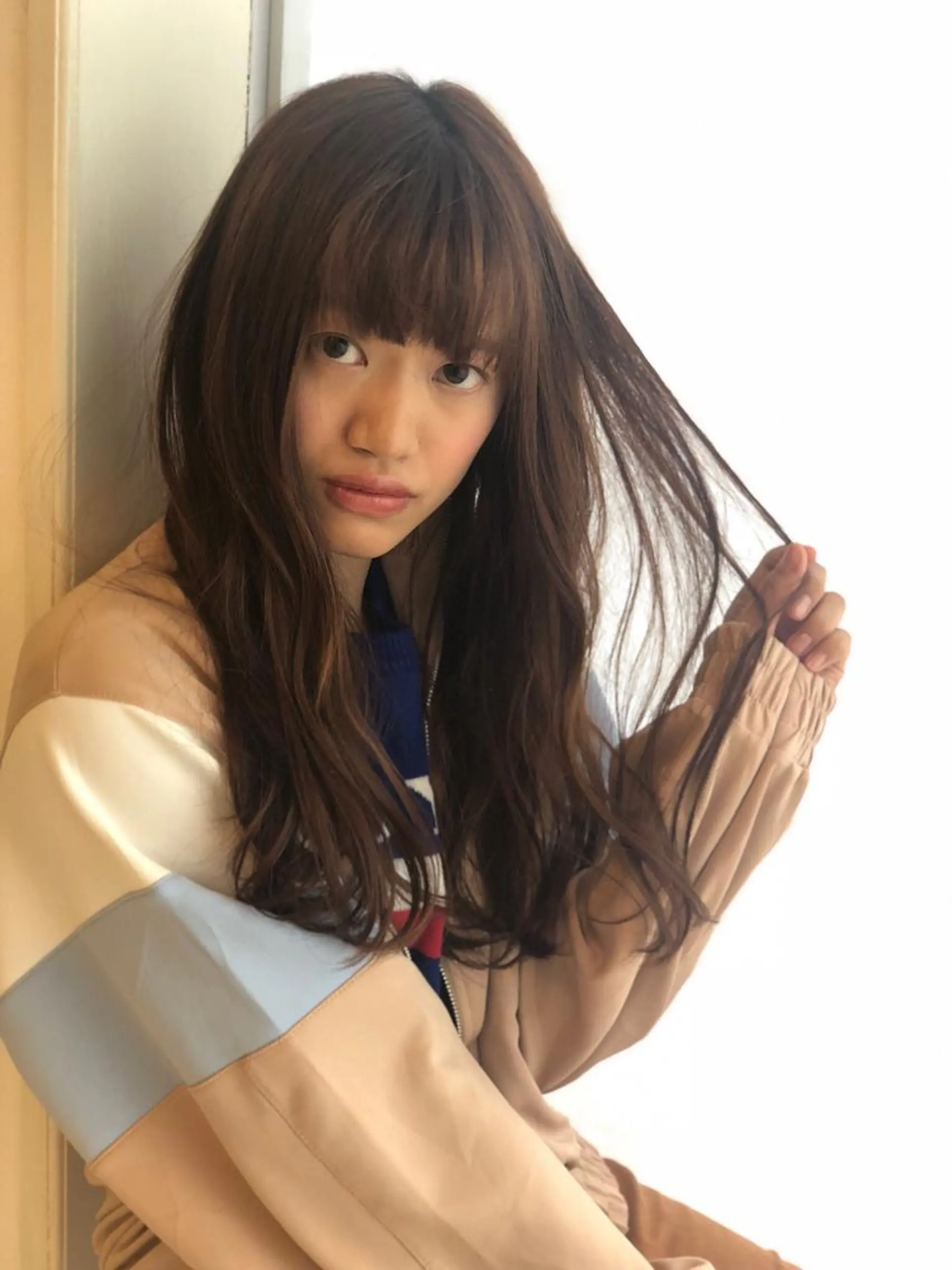 ロング 🤍韓国風ヘア 柴田真帆🤍のヘアスタイル