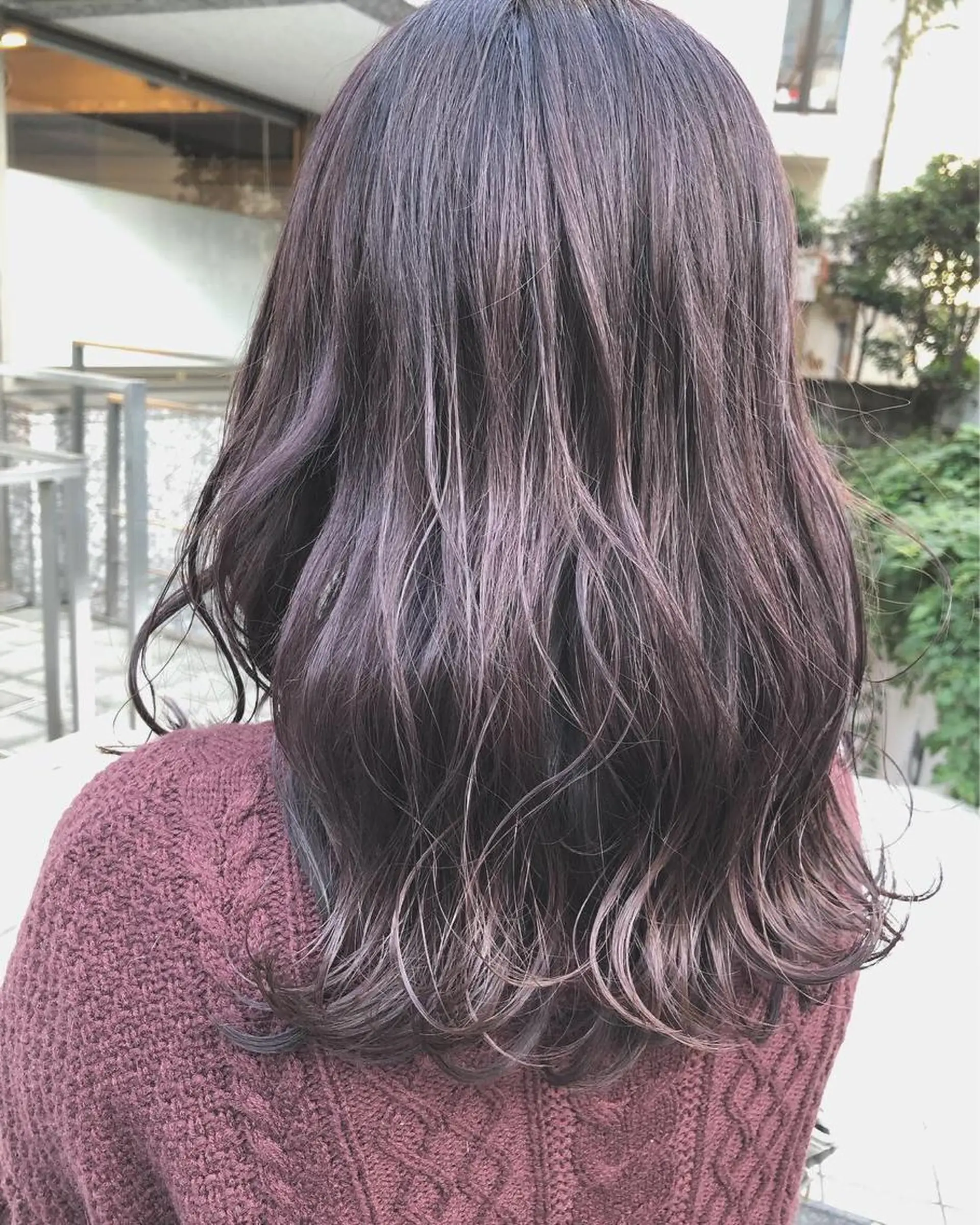 ロング カラー ヘアアレンジ メンズ キッズ ネイル マツエク・マツパ ピンクカラー バイオレットカラー バイオレットピンク カラーマツエク ピンク 透明感カラー🤎 ゆりのヘアスタイル
