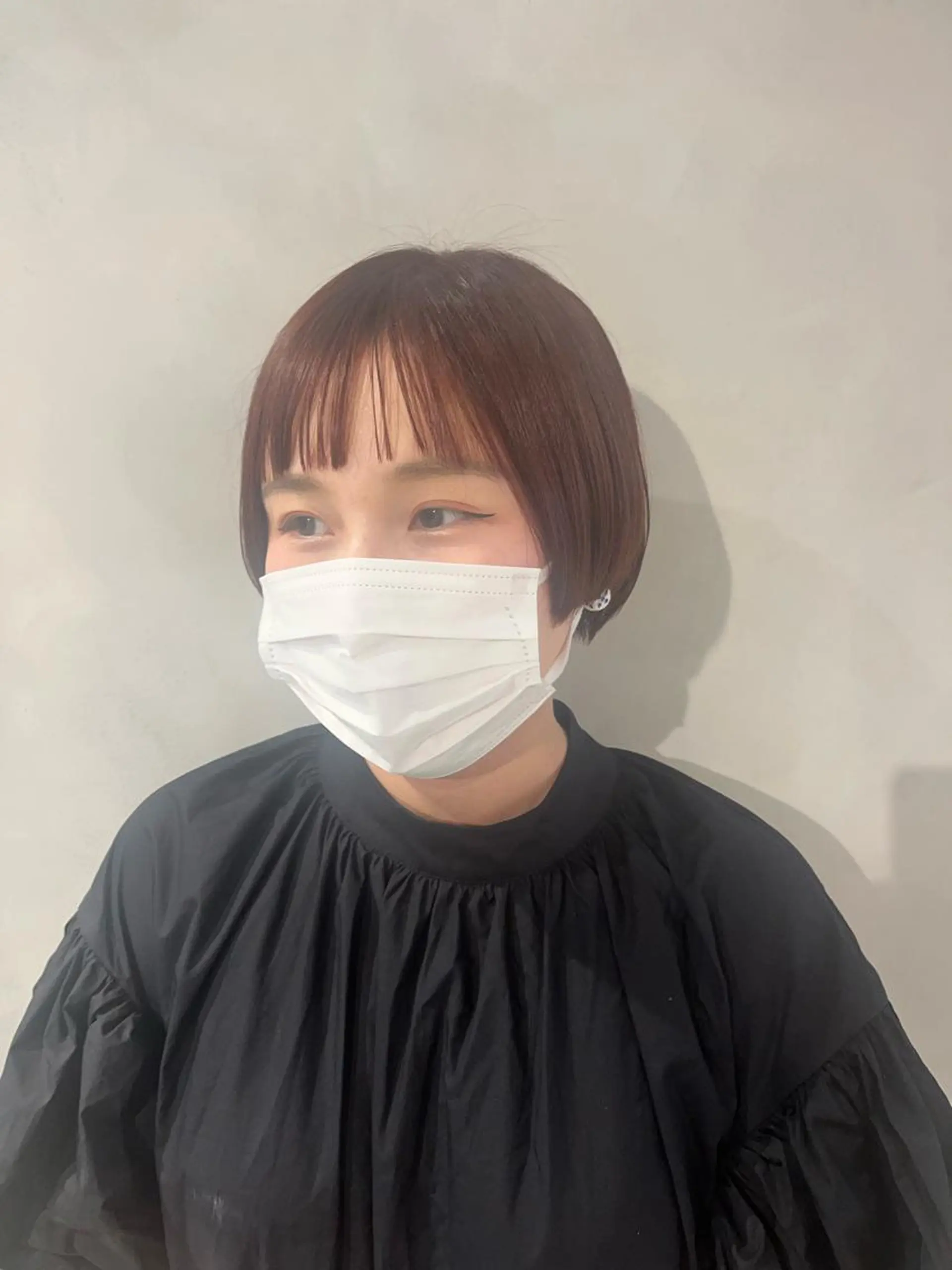 ショート カット ヘアカラー トリートメント ボブ/ベージュ/ パーマ🪿近森ゆいのヘアスタイル