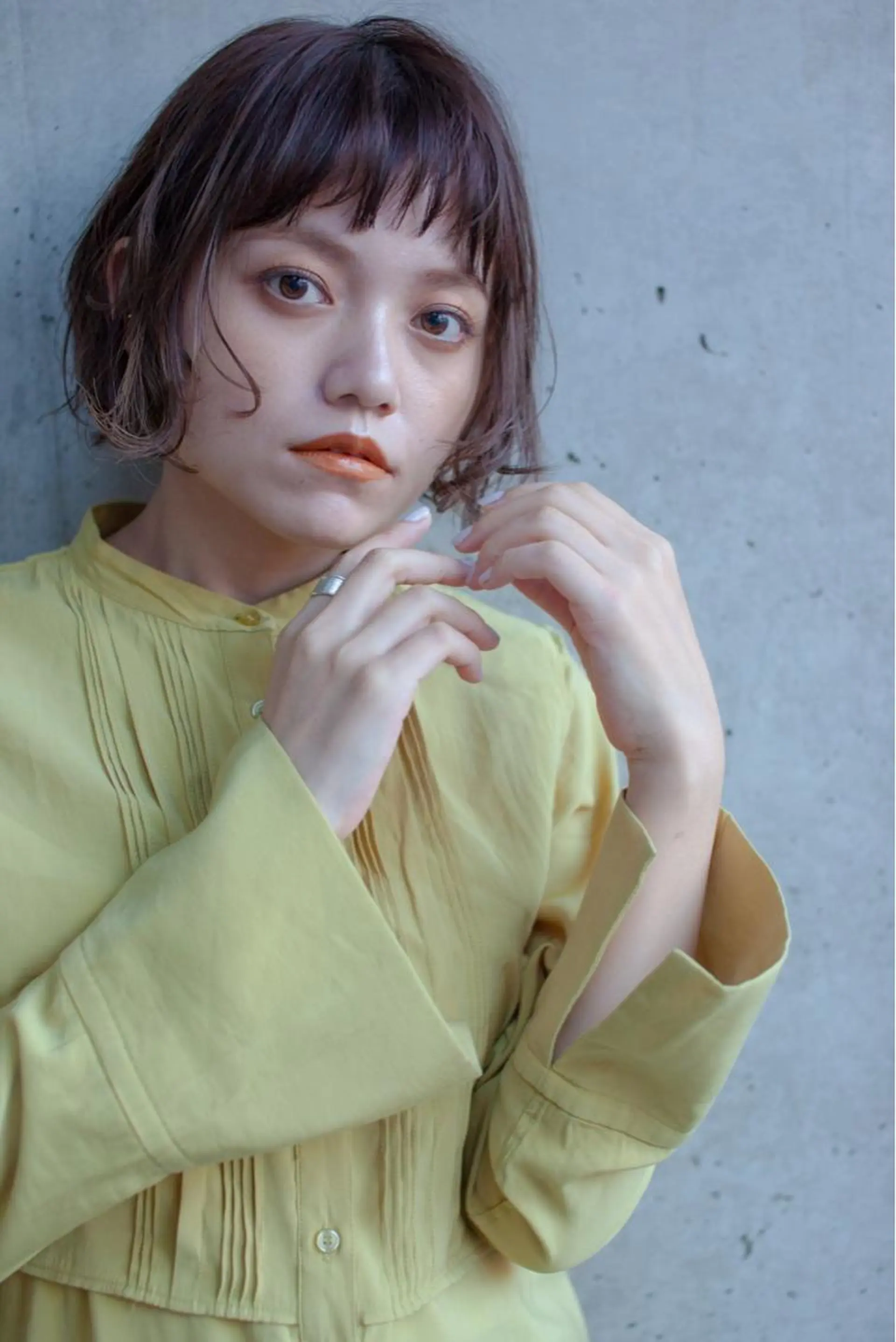 ミディアム ボブ 福島成美/髪質改善 縮毛矯正/カラーのヘアスタイル