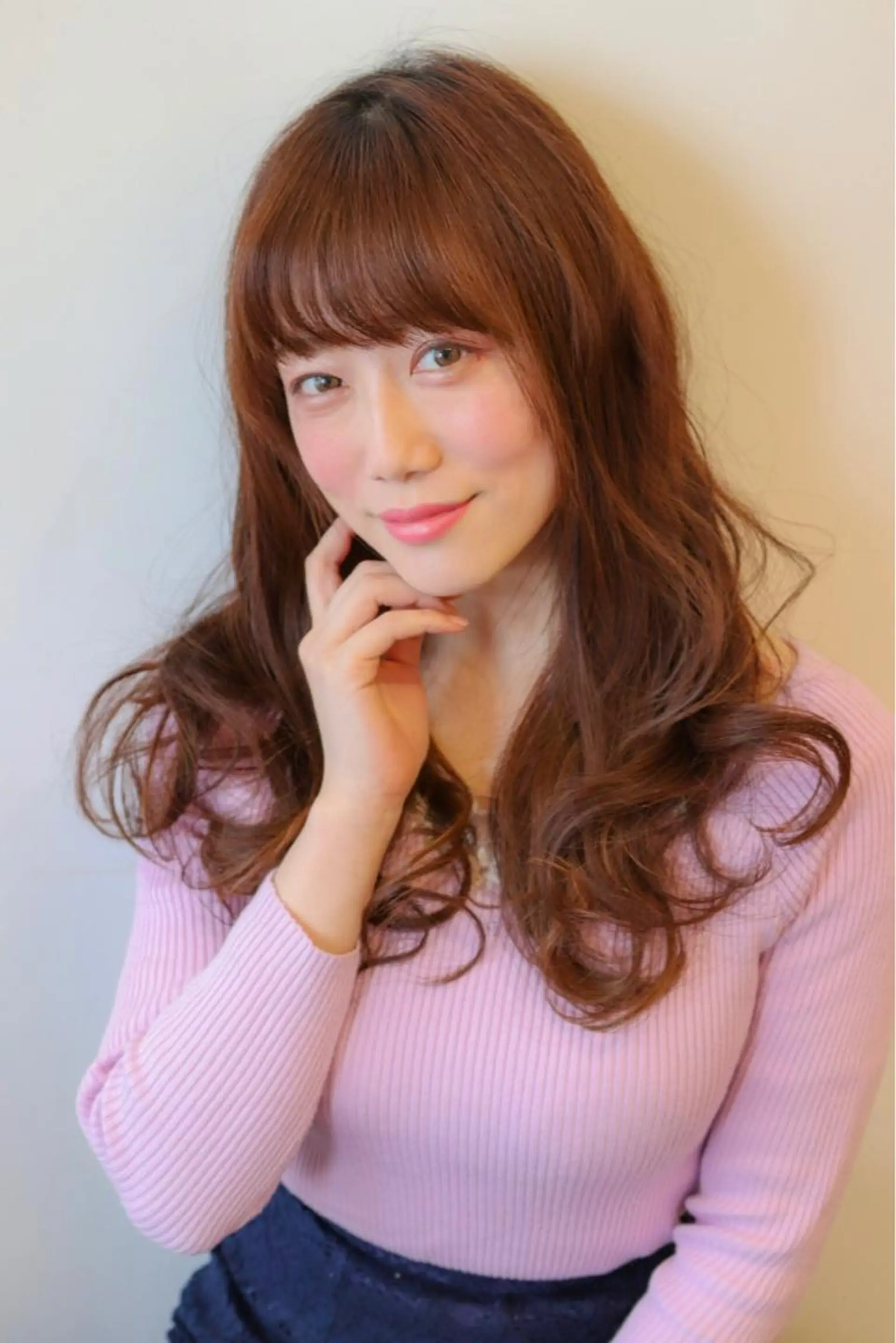 ロング シールエクステ エクステ ハイライト 縮毛矯正 トリートメント 荒木 ユウのヘアスタイル