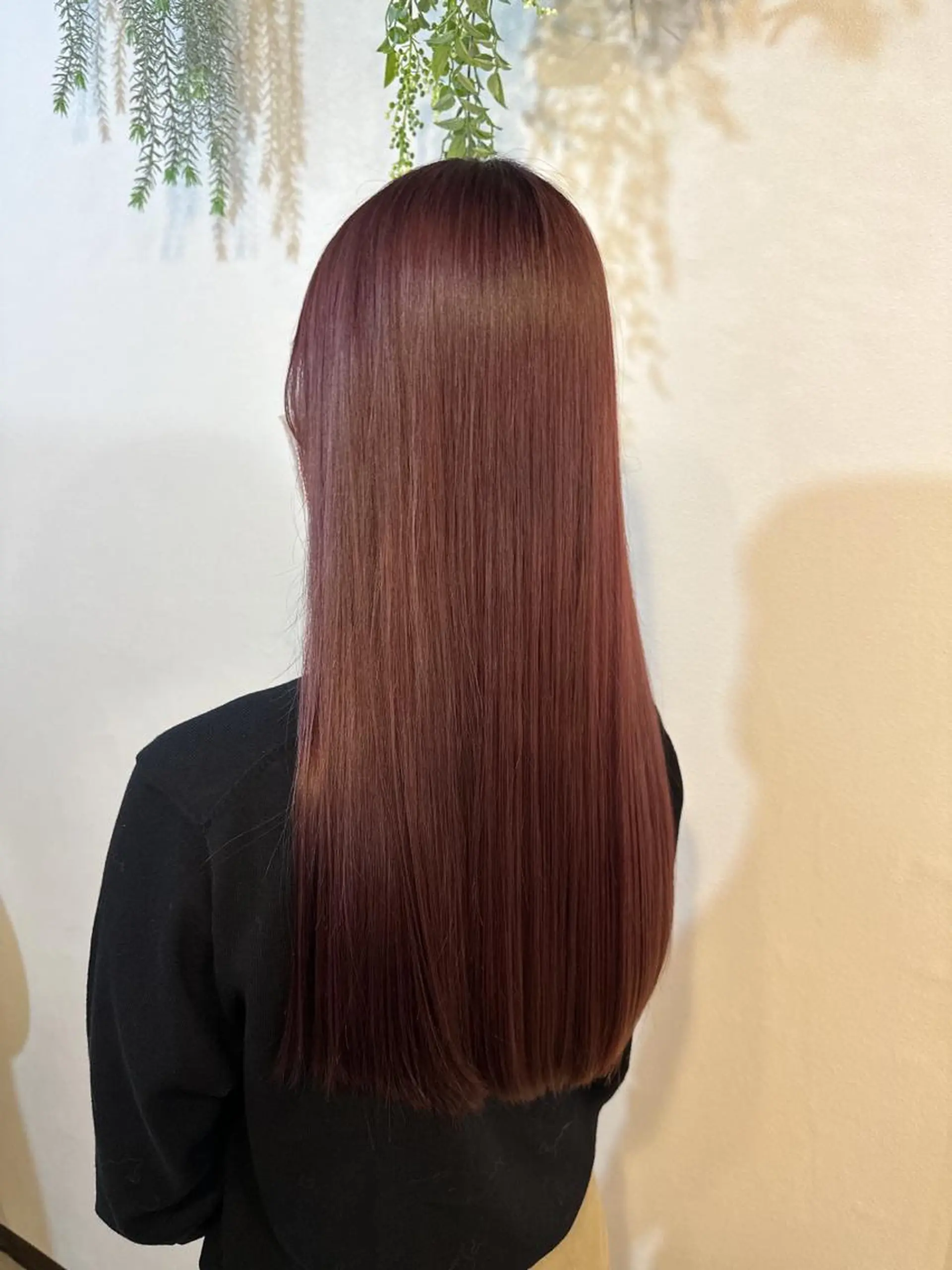 ロング カラー レッドカラー ヘアカラー Sherry/R 三川町　木村祐里奈のヘアスタイル